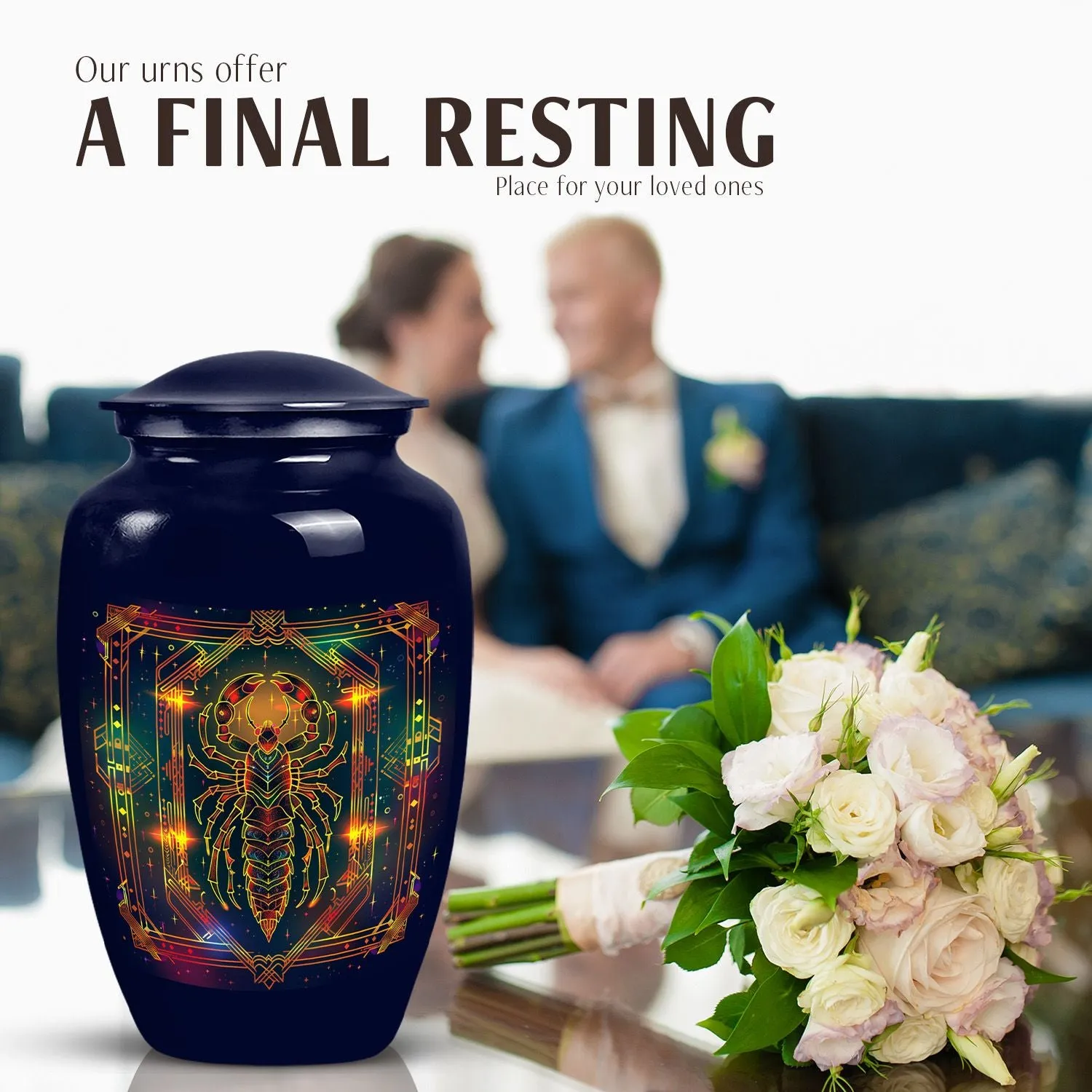 Stellar Remembrance - Zodiac Themed Cremation Urn for Eternity