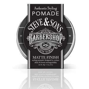 Steve & Sons Authentic Barbership NY Styling Pomade- Matte Finish