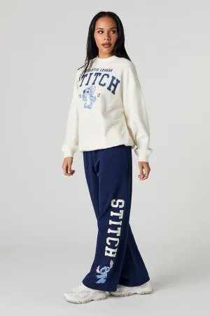 Stitch Graphic Fleece Flare Sweatpant