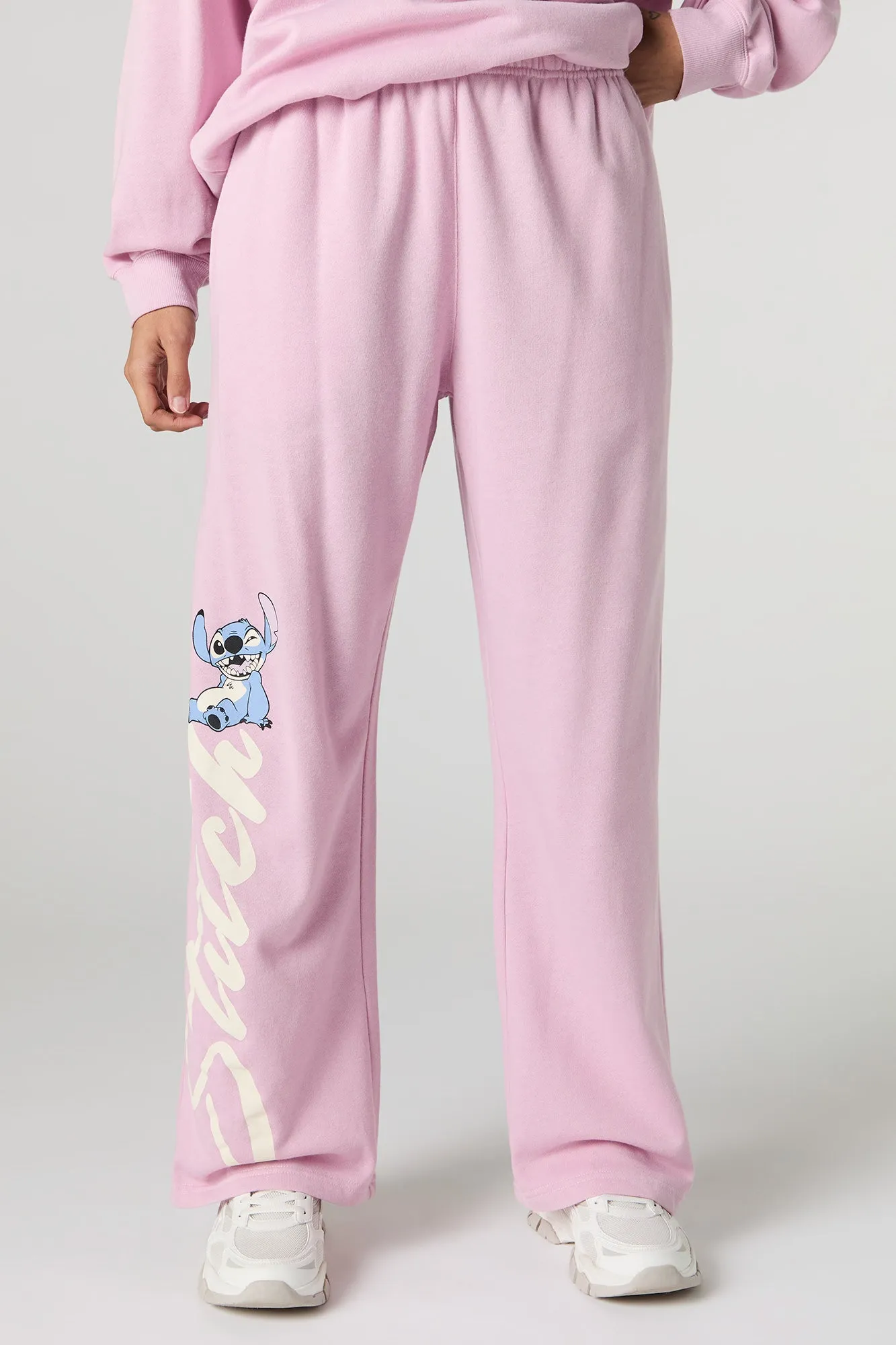 Stitch Graphic Fleece Flare Sweatpant