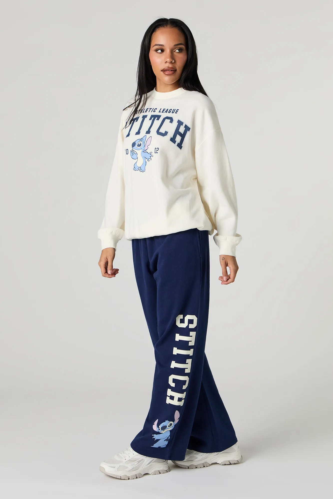 Stitch Graphic Fleece Flare Sweatpant