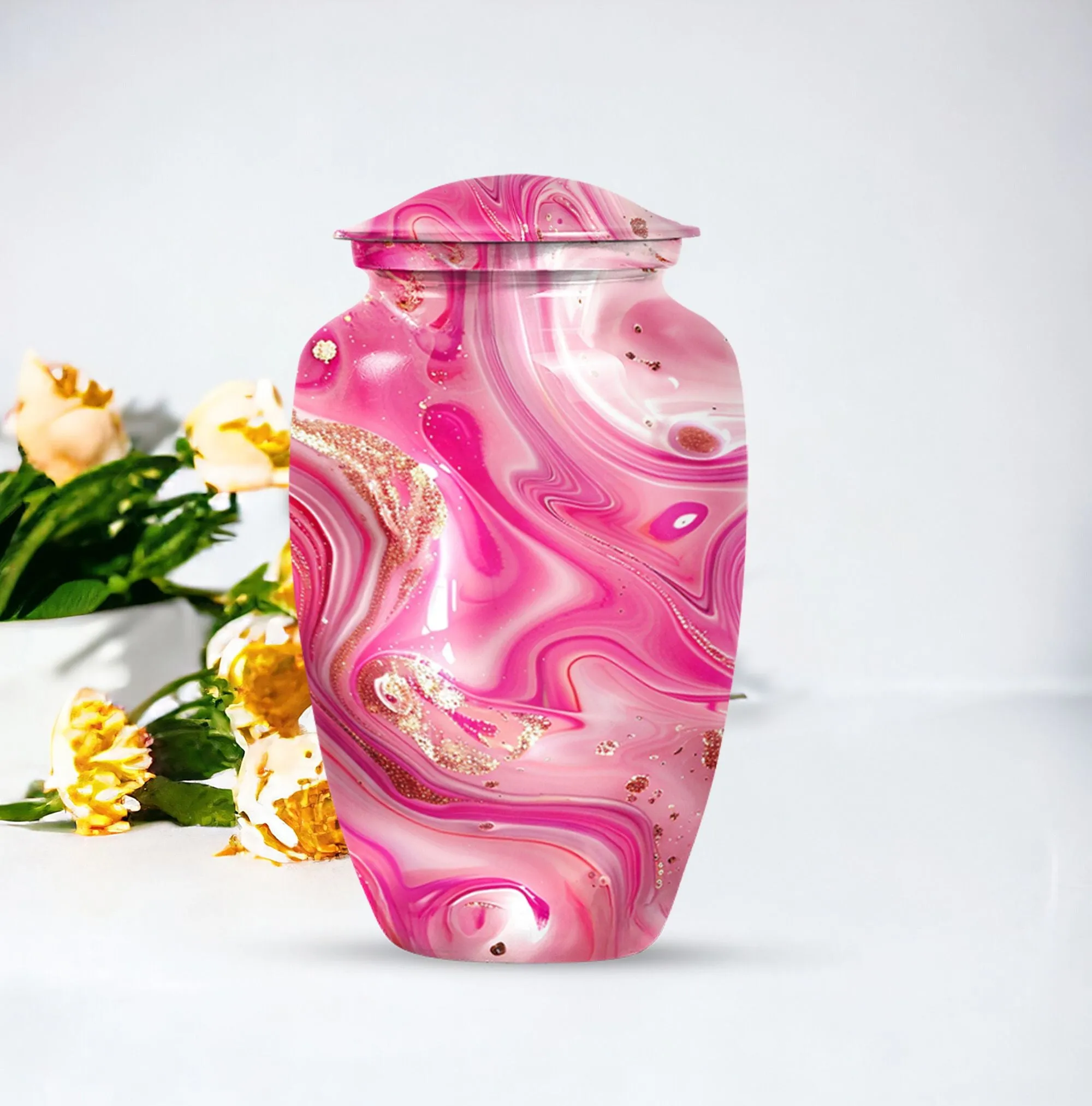 Sublime Pastel Swirl Urn for Unique Cremation Tribute
