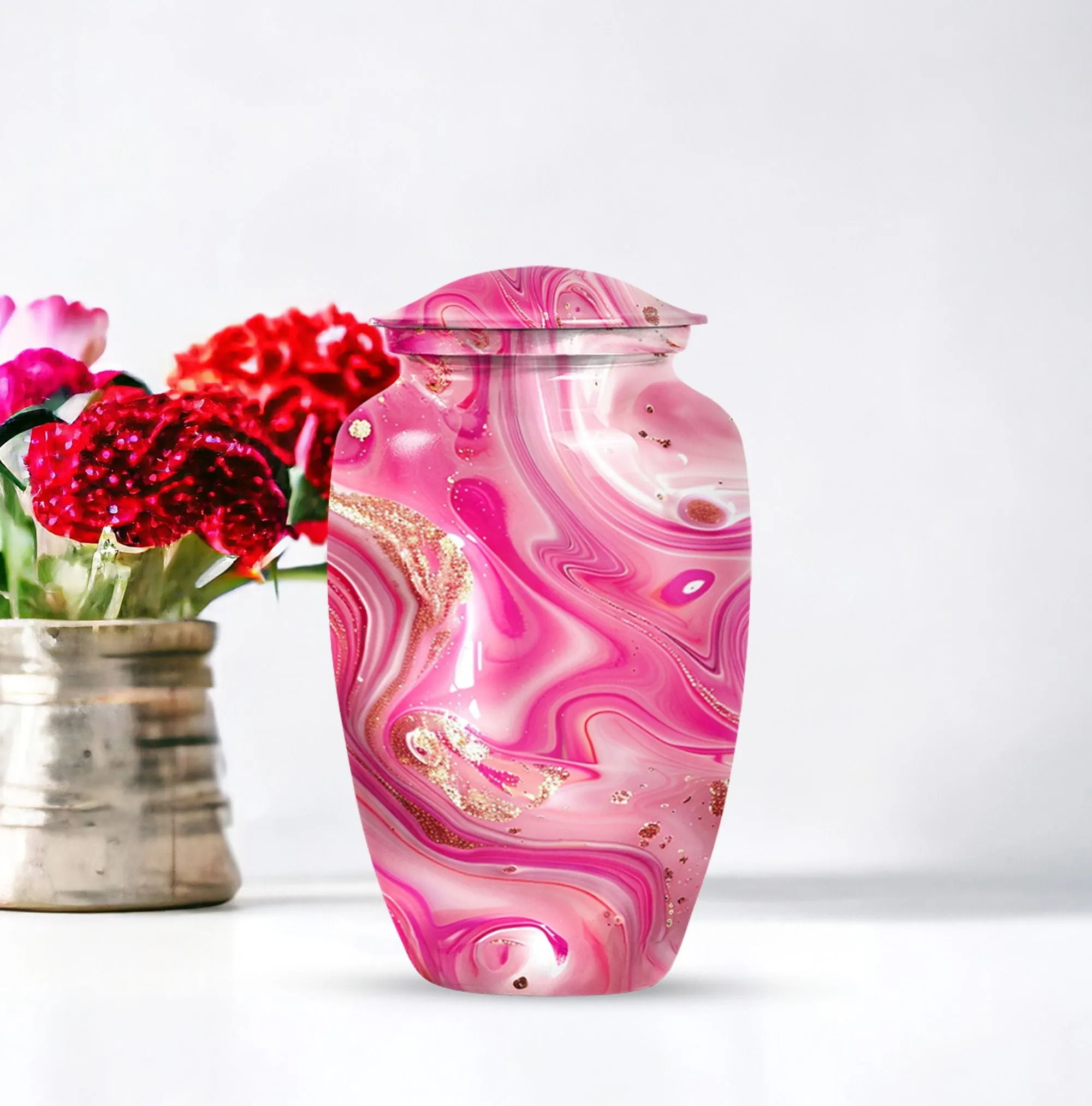Sublime Pastel Swirl Urn for Unique Cremation Tribute