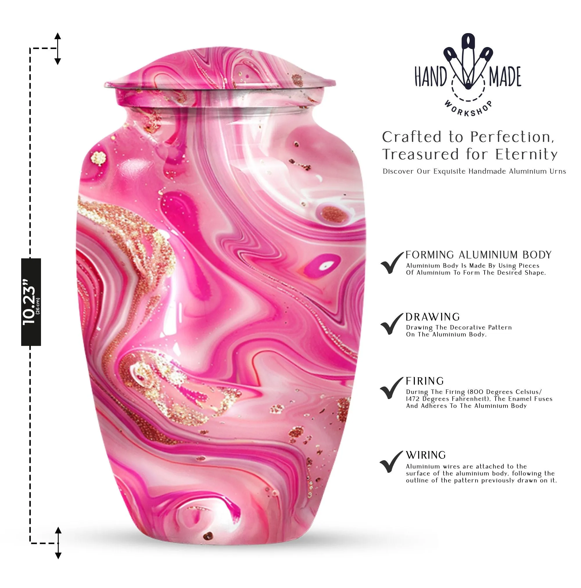 Sublime Pastel Swirl Urn for Unique Cremation Tribute