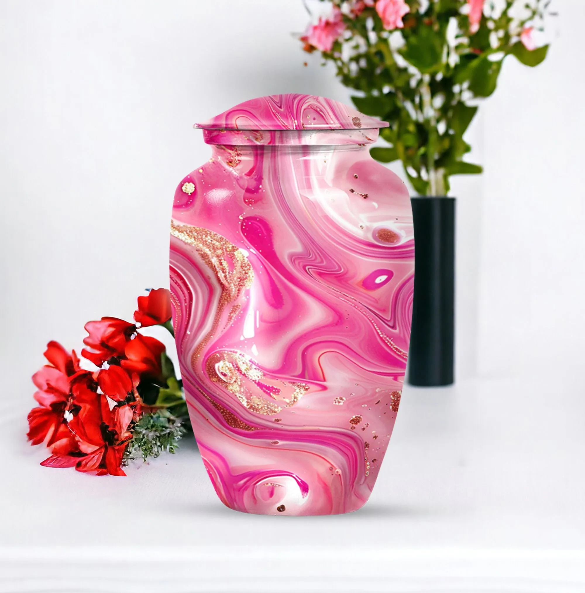 Sublime Pastel Swirl Urn for Unique Cremation Tribute