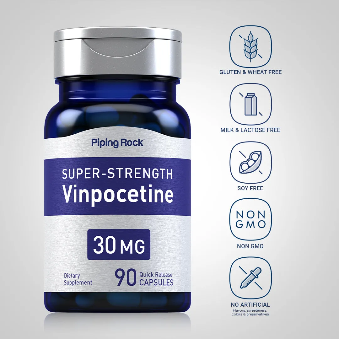 Super-Strength Vinpocetine, 30 mg, 90 Quick Release Capsules