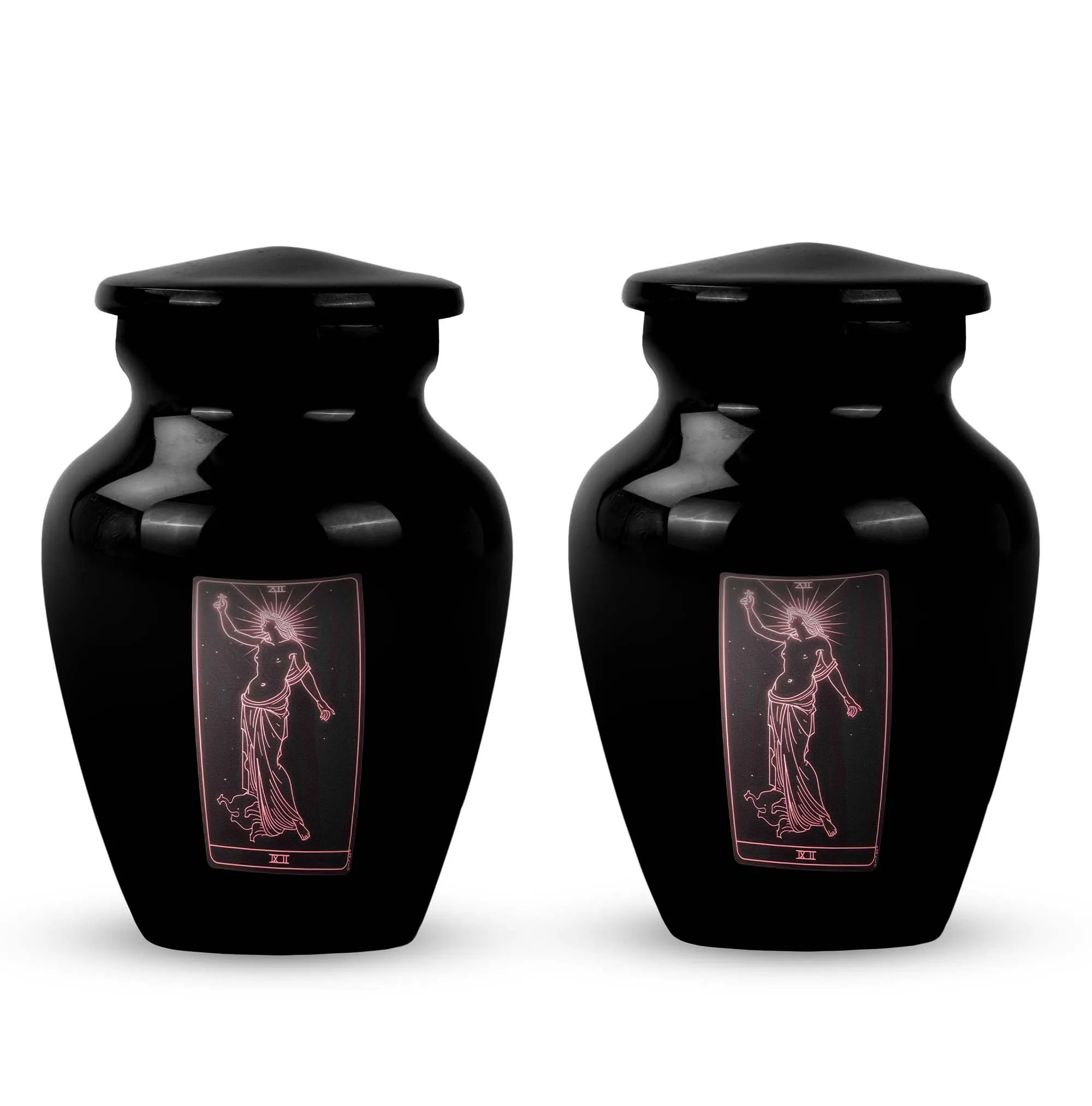 Tarot Urn Tribute - Cremation Memorial for Abstract Elegance