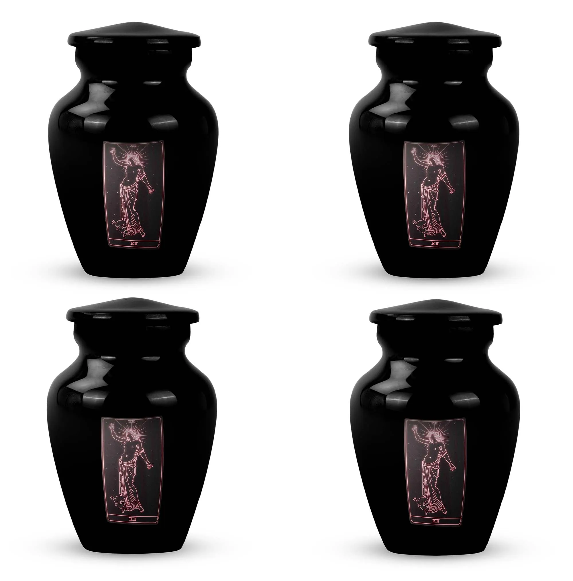 Tarot Urn Tribute - Cremation Memorial for Abstract Elegance