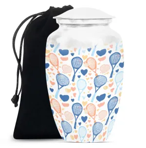 Tennis Urn Delight - Medium Sized Burial Cremation Urn