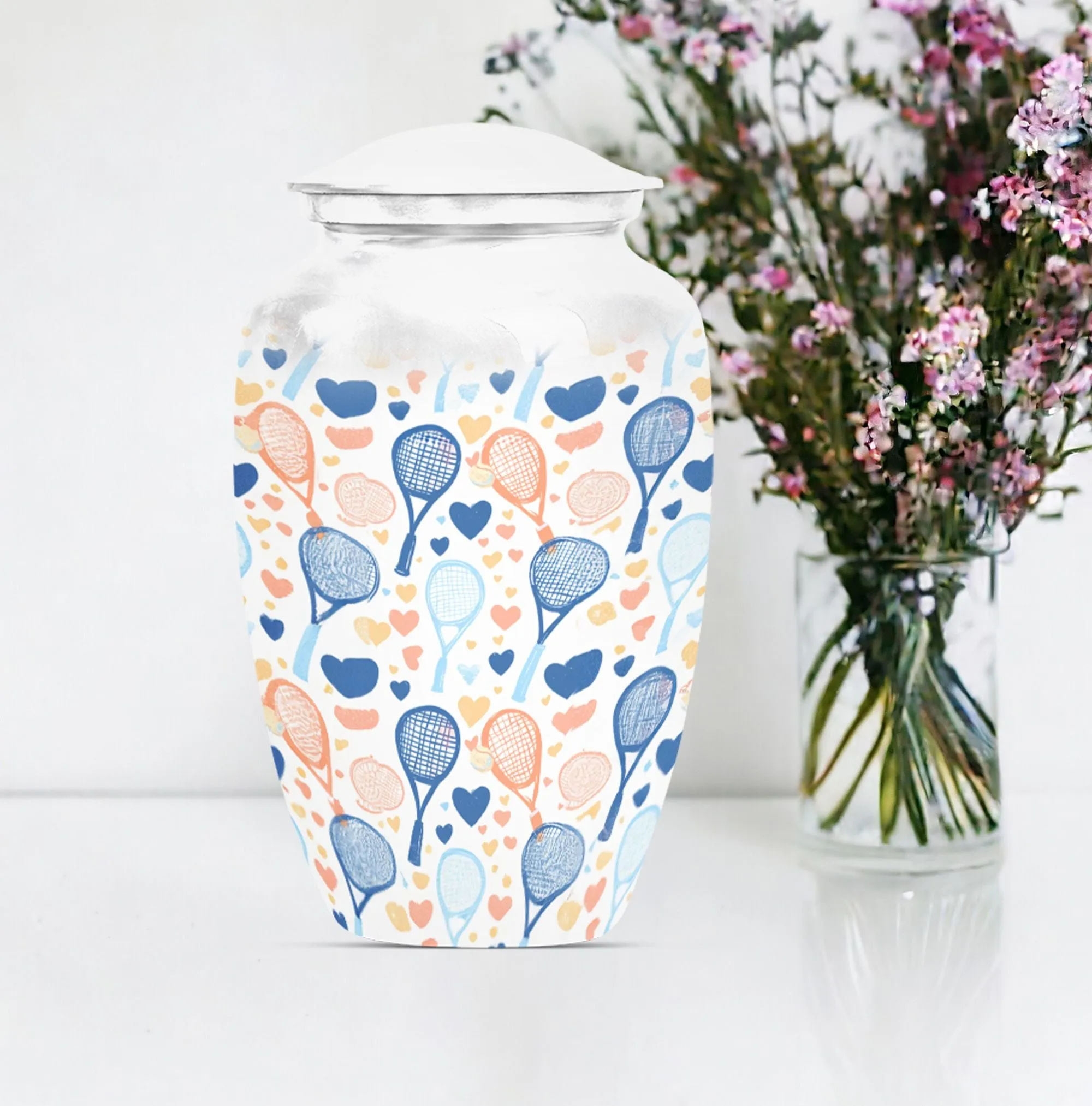 Tennis Urn Delight - Medium Sized Burial Cremation Urn
