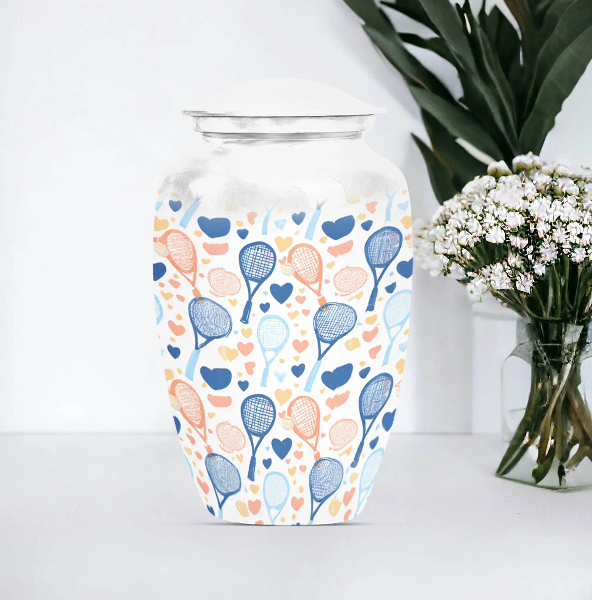 Tennis Urn Delight - Medium Sized Burial Cremation Urn