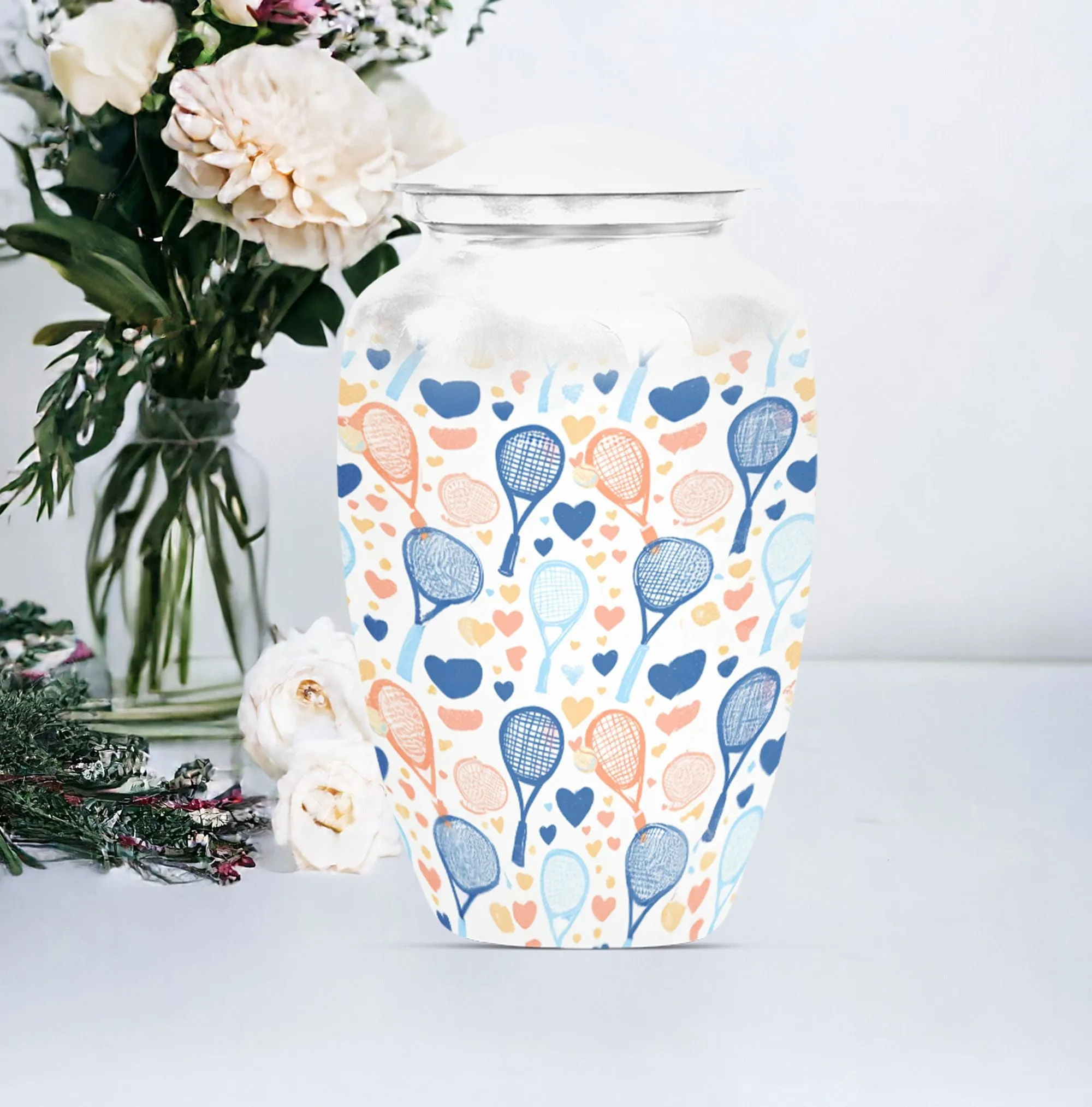 Tennis Urn Delight - Medium Sized Burial Cremation Urn