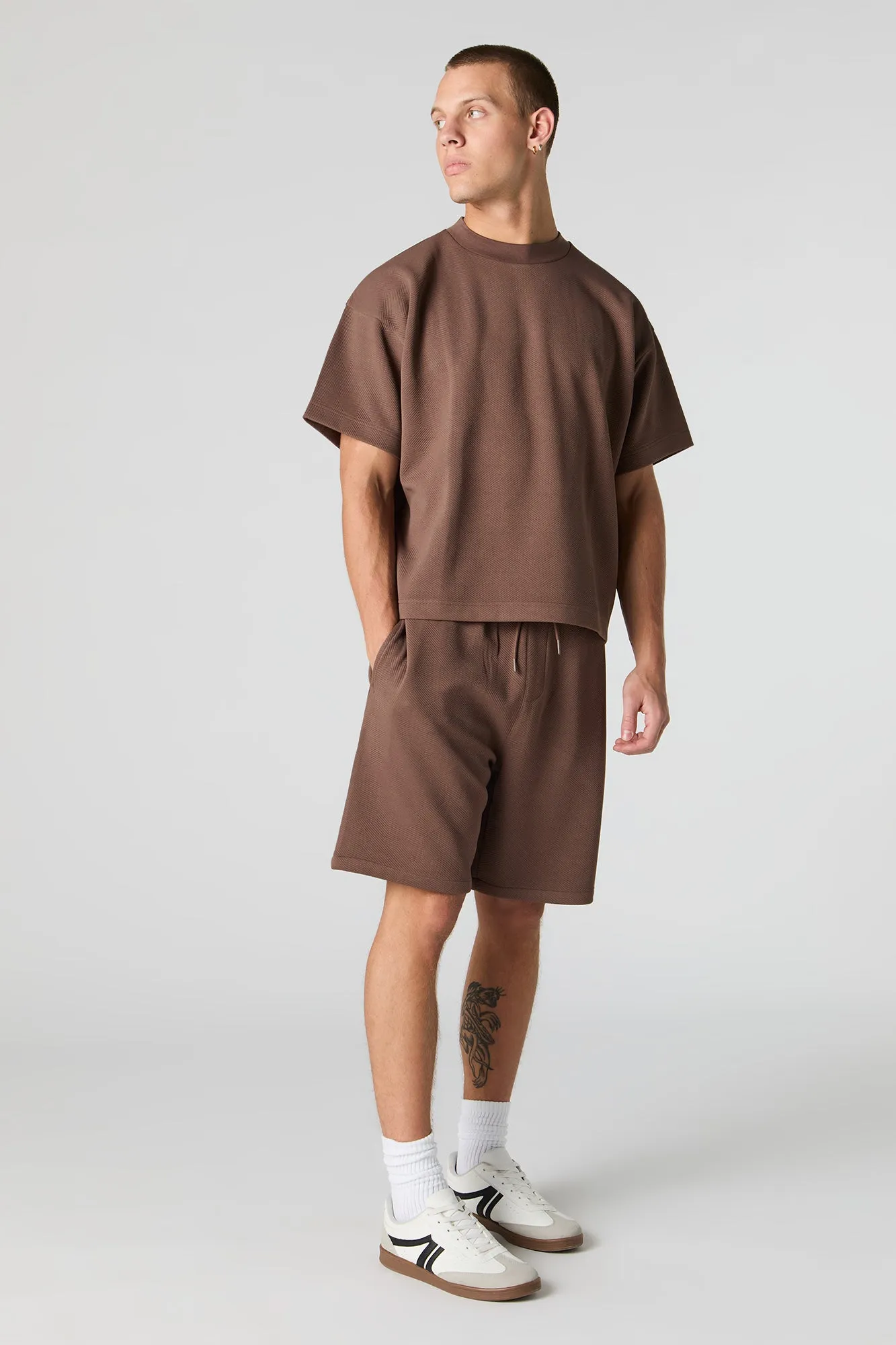 Textured Boxy T-Shirt