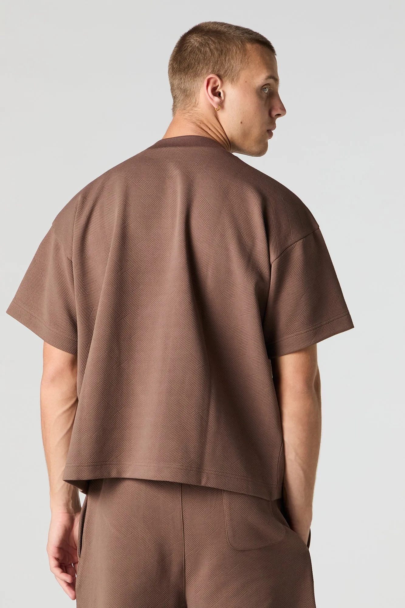 Textured Boxy T-Shirt