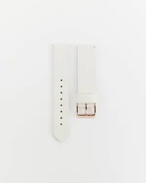 The 18mm Mini Original Strap: Milk Leather / Rose Gold