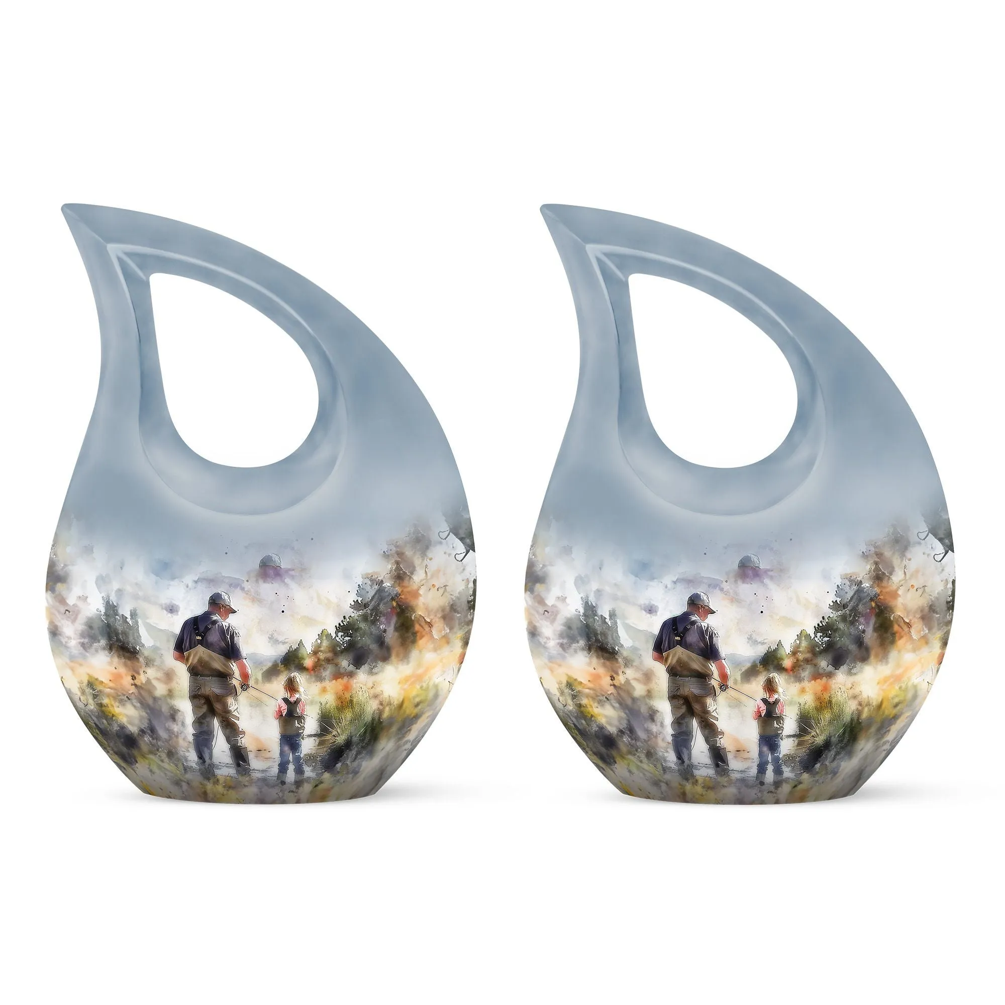 The Fishing Tribute, Exquisite Cremation Urn for Eternal Rest