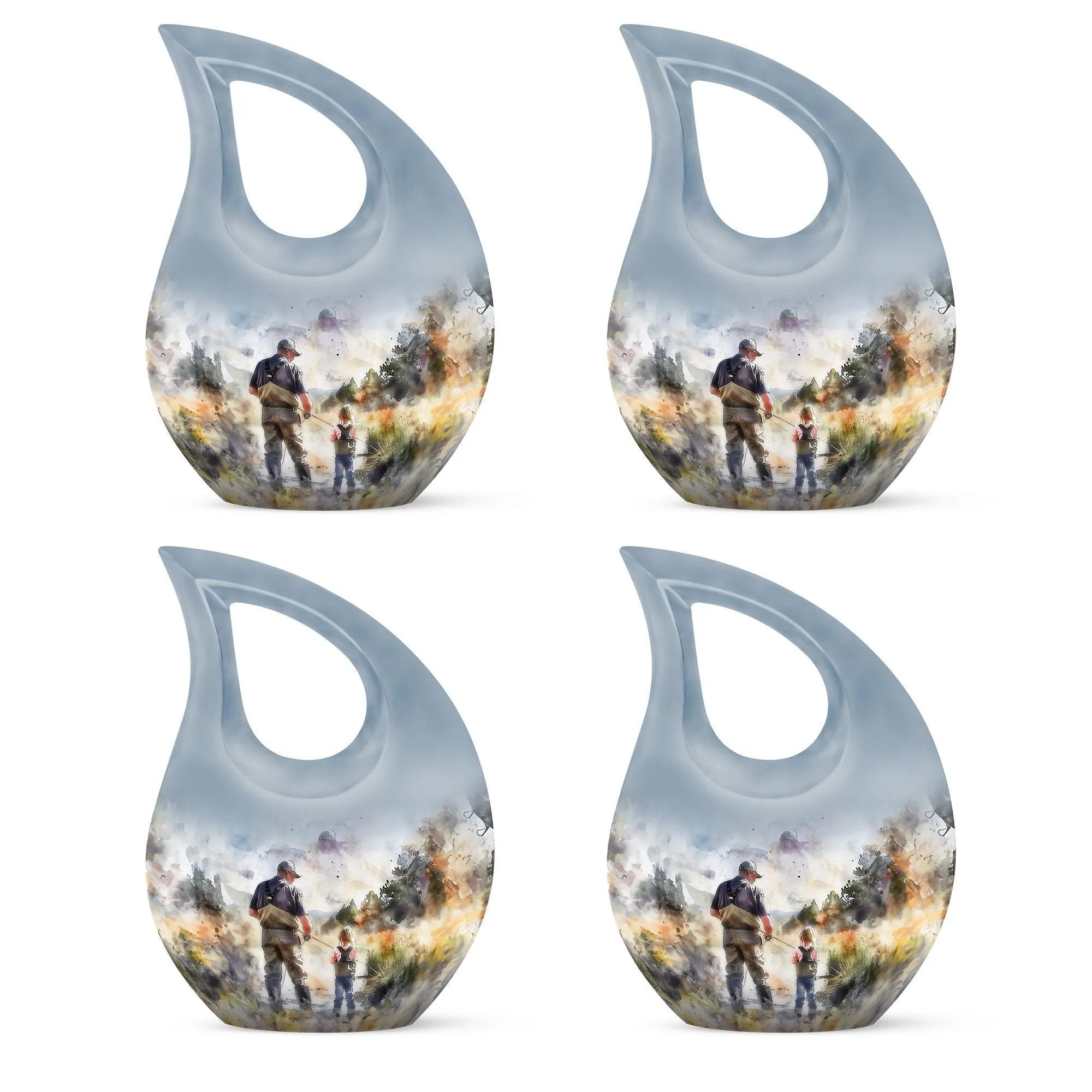 The Fishing Tribute, Exquisite Cremation Urn for Eternal Rest