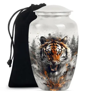 Tiger Urn Memorial for Loved Ones: Adult-sized Cremation Vessel