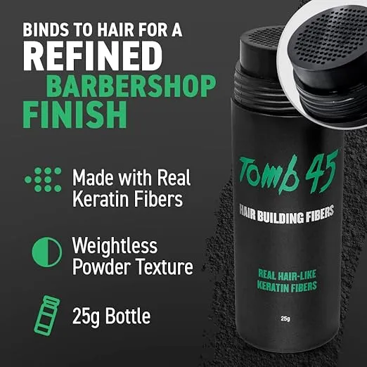 Tomb45 Hair Building Fibers - Black - .88 oz
