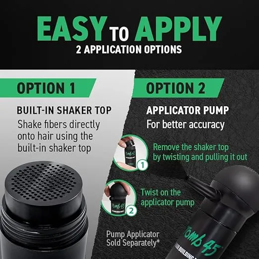 Tomb45 Hair Building Fibers - Black - .88 oz