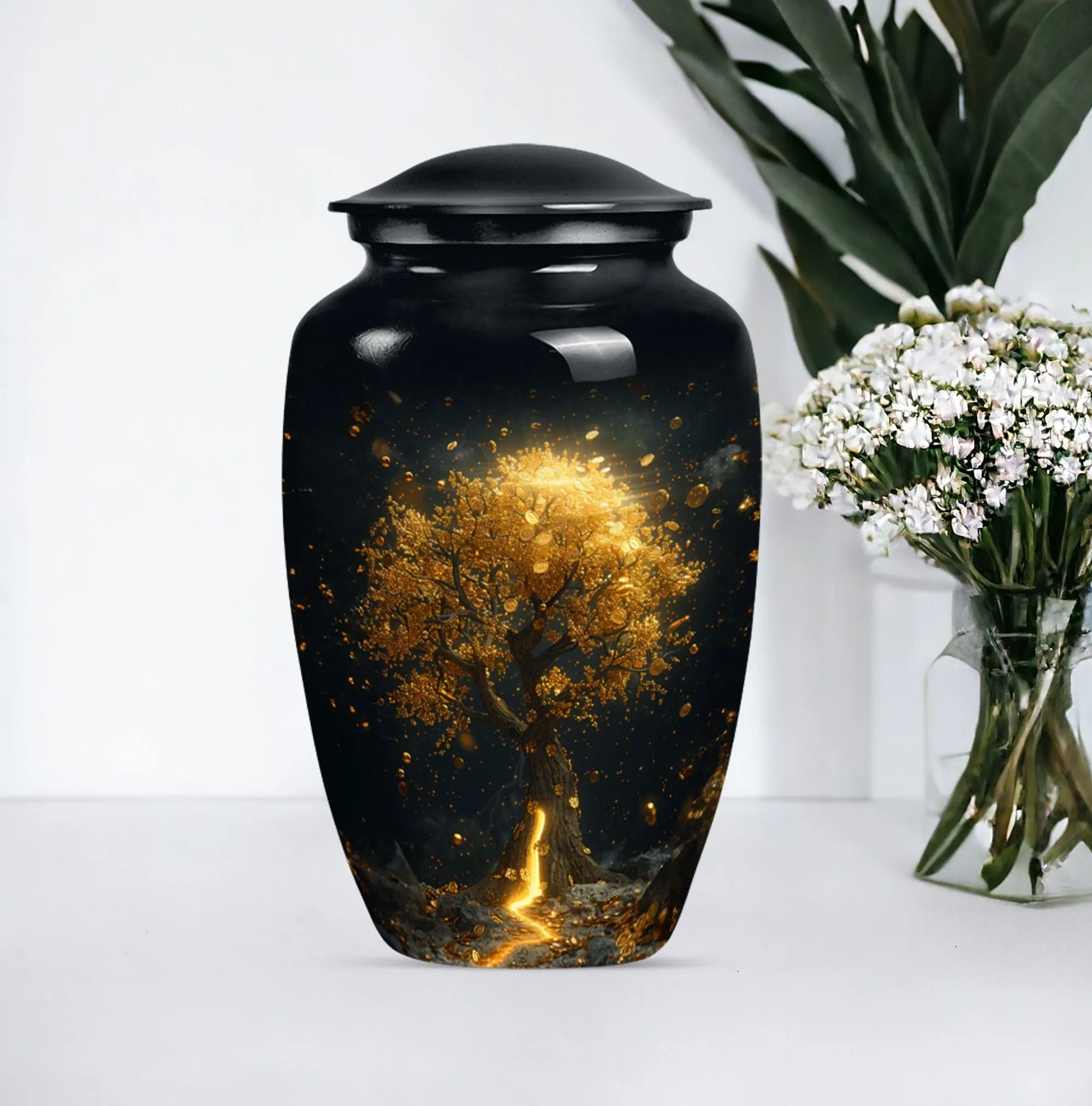 Tree of Life Eternity Cremation Urn, Artful Memorial Urn