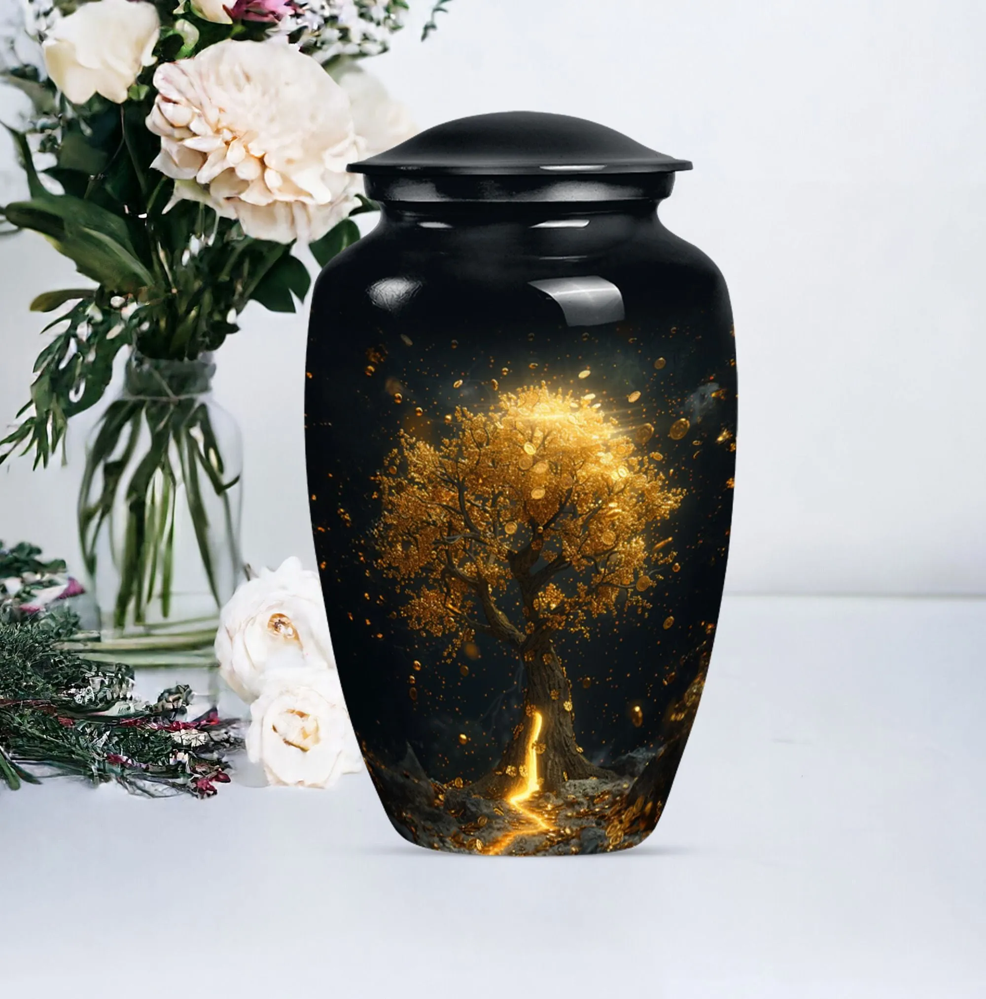 Tree of Life Eternity Cremation Urn, Artful Memorial Urn