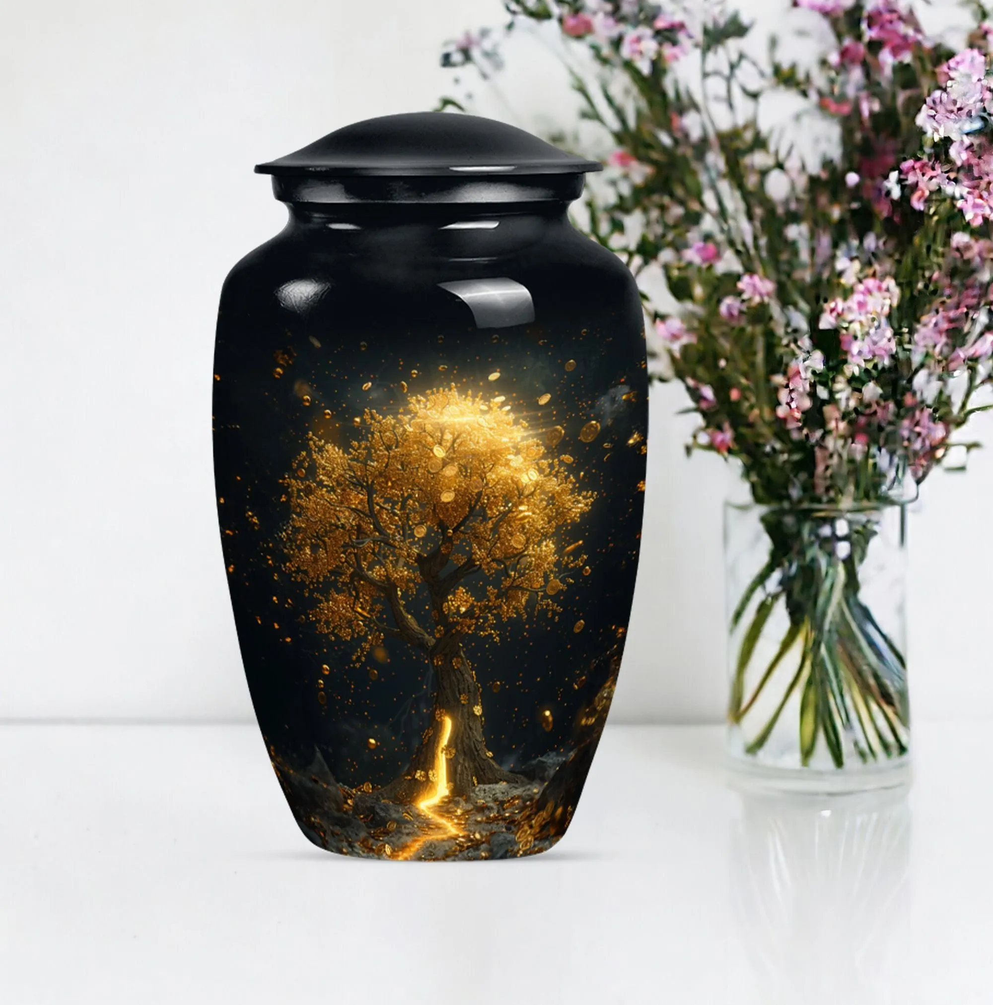 Tree of Life Eternity Cremation Urn, Artful Memorial Urn