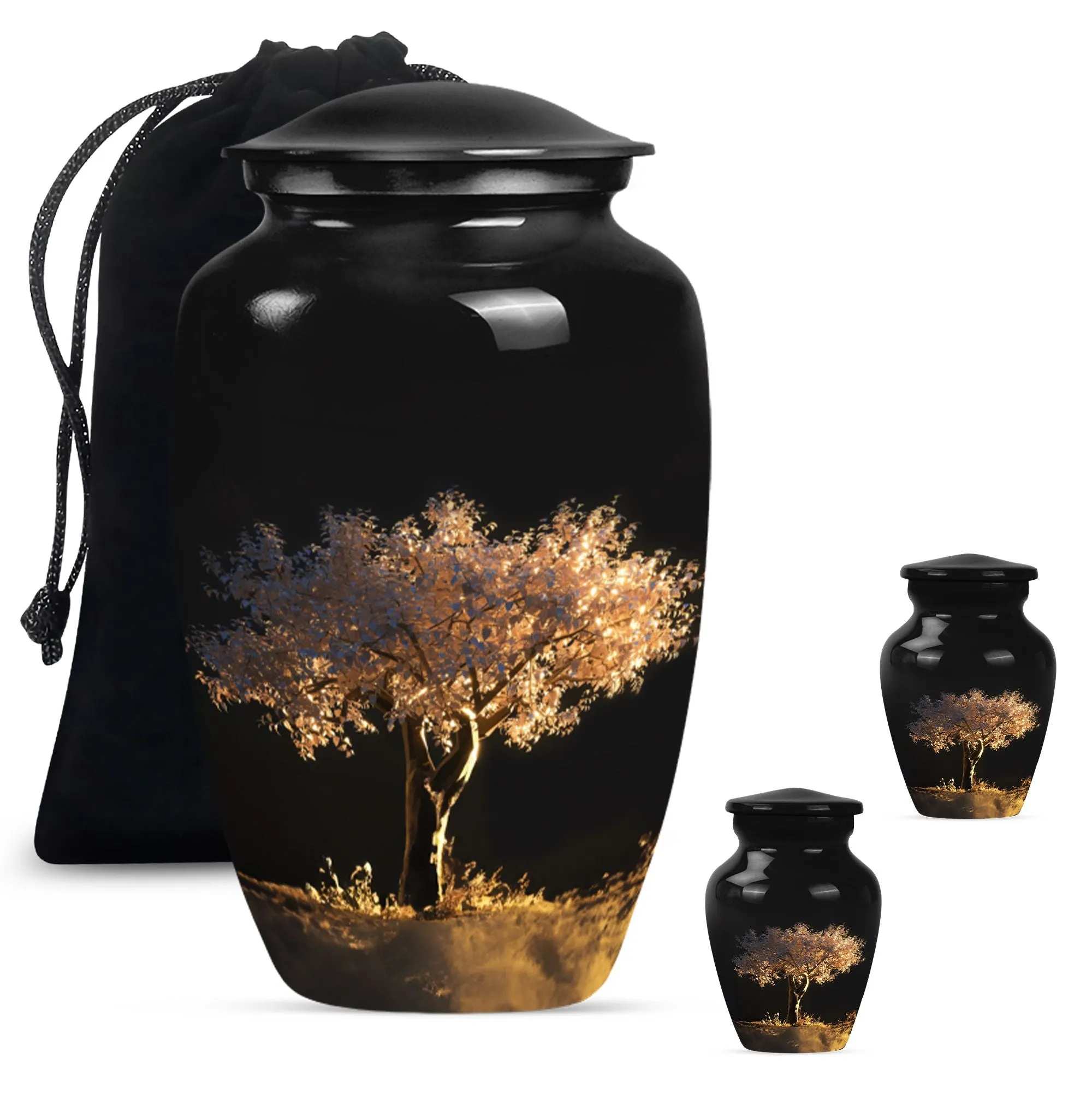 Tree of Life Rise Cremation Urn For Storing  Adult Human Ashes