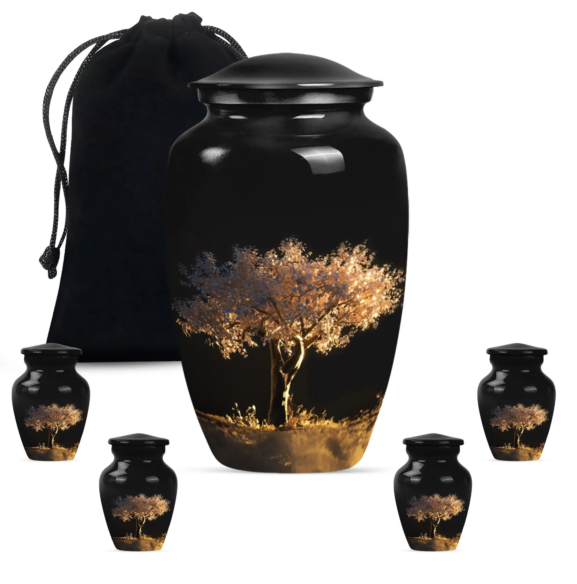 Tree of Life Rise Cremation Urn For Storing  Adult Human Ashes