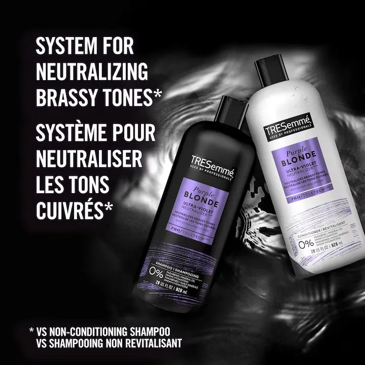 TRESemmé Purple Blonde Shampoo For Blonde or Silver Colored Hair Ultra-Violet Neutralizer Formulated with Pro Style Technology