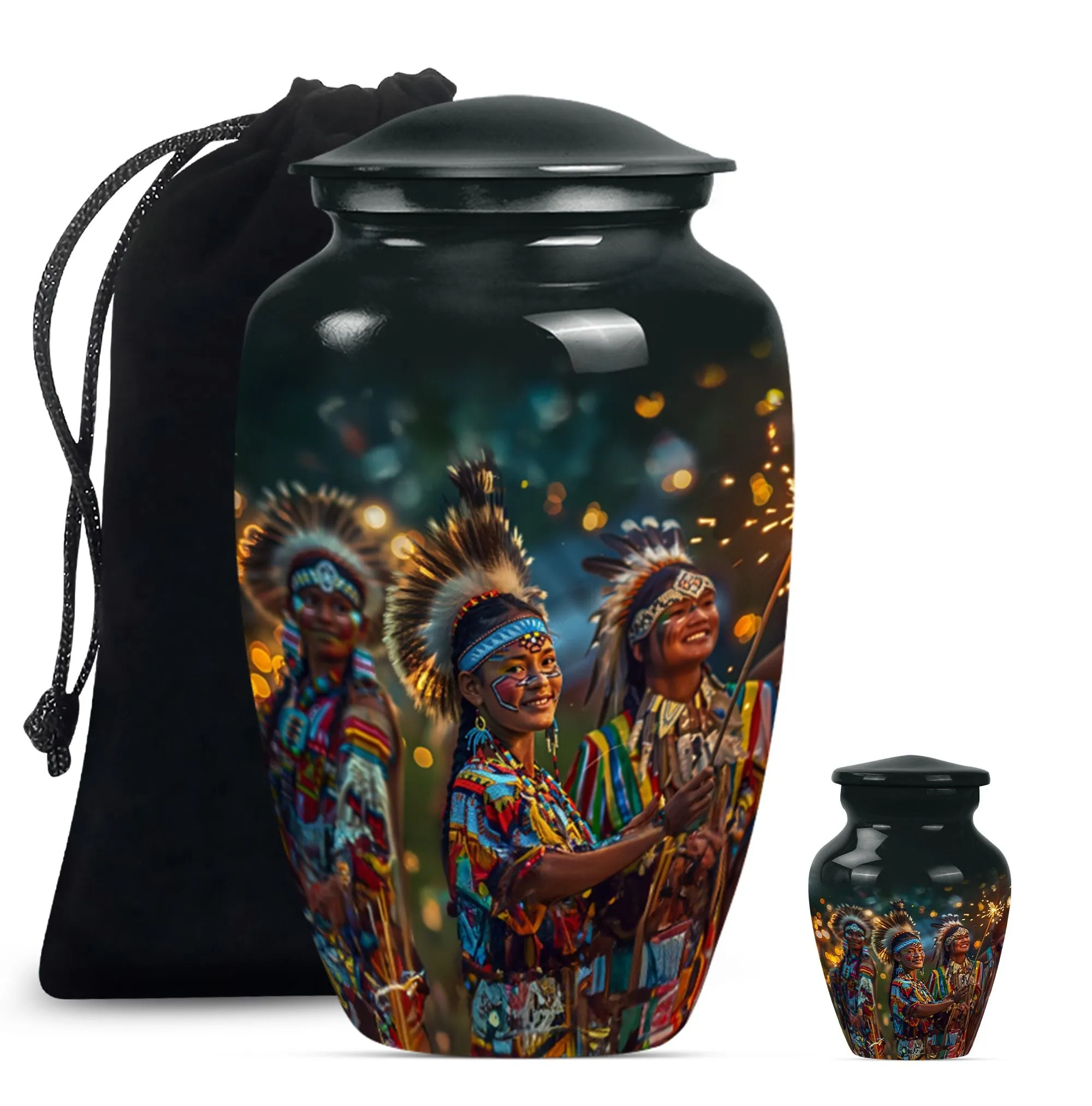 Tribe Man Remembrance: Timeless Memorial Burial Cremation Urn