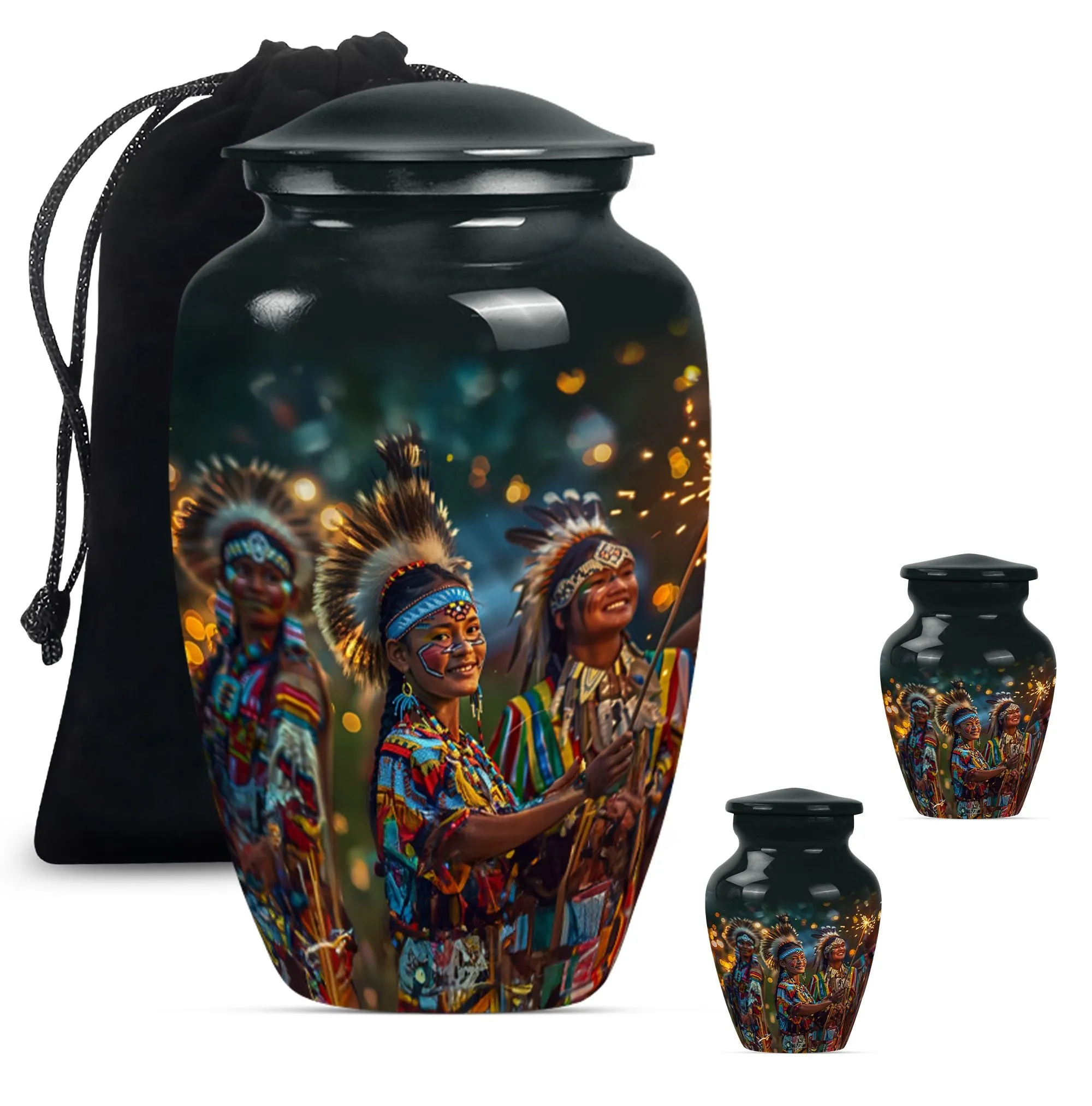 Tribe Man Remembrance: Timeless Memorial Burial Cremation Urn