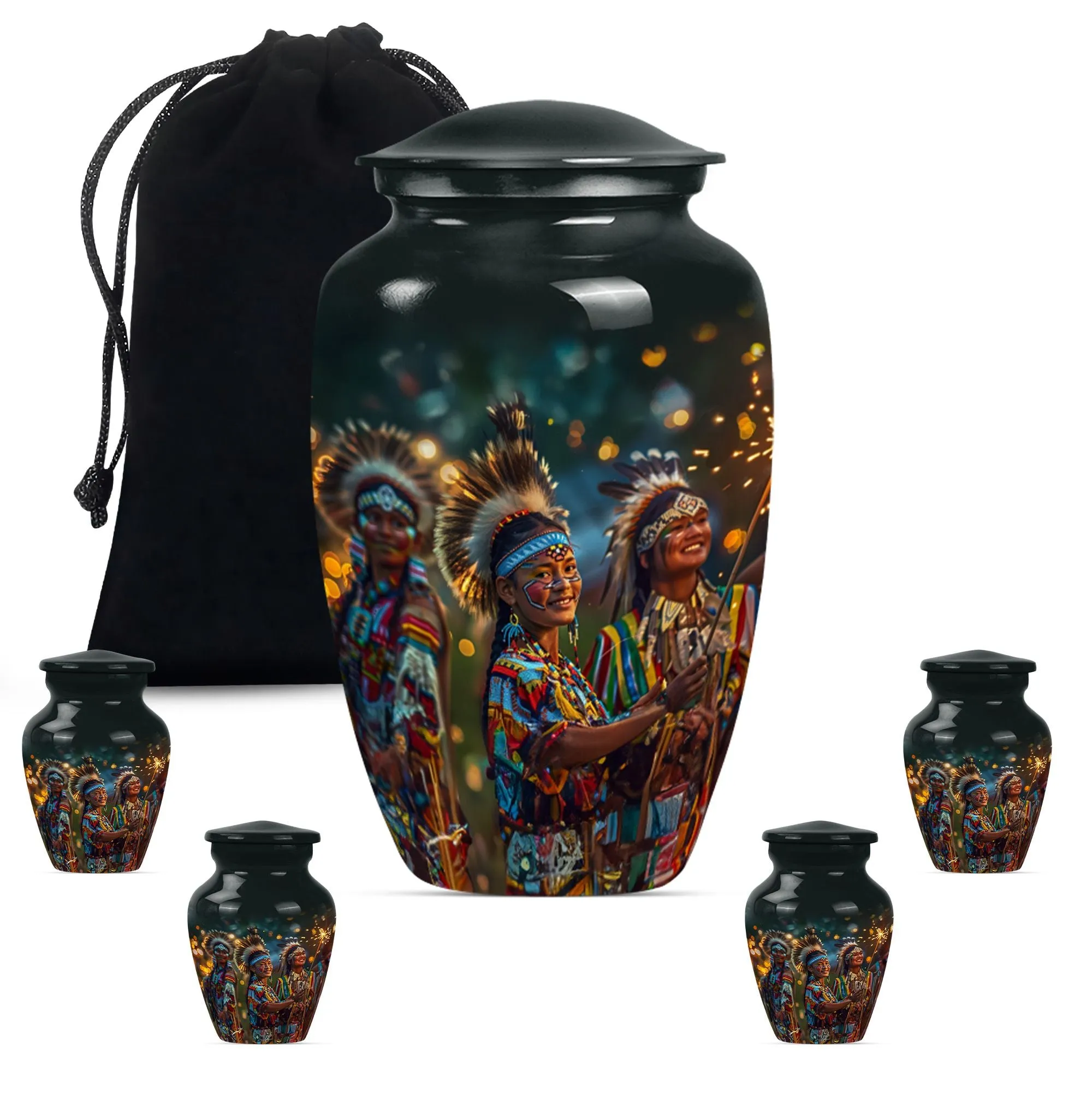 Tribe Man Remembrance: Timeless Memorial Burial Cremation Urn