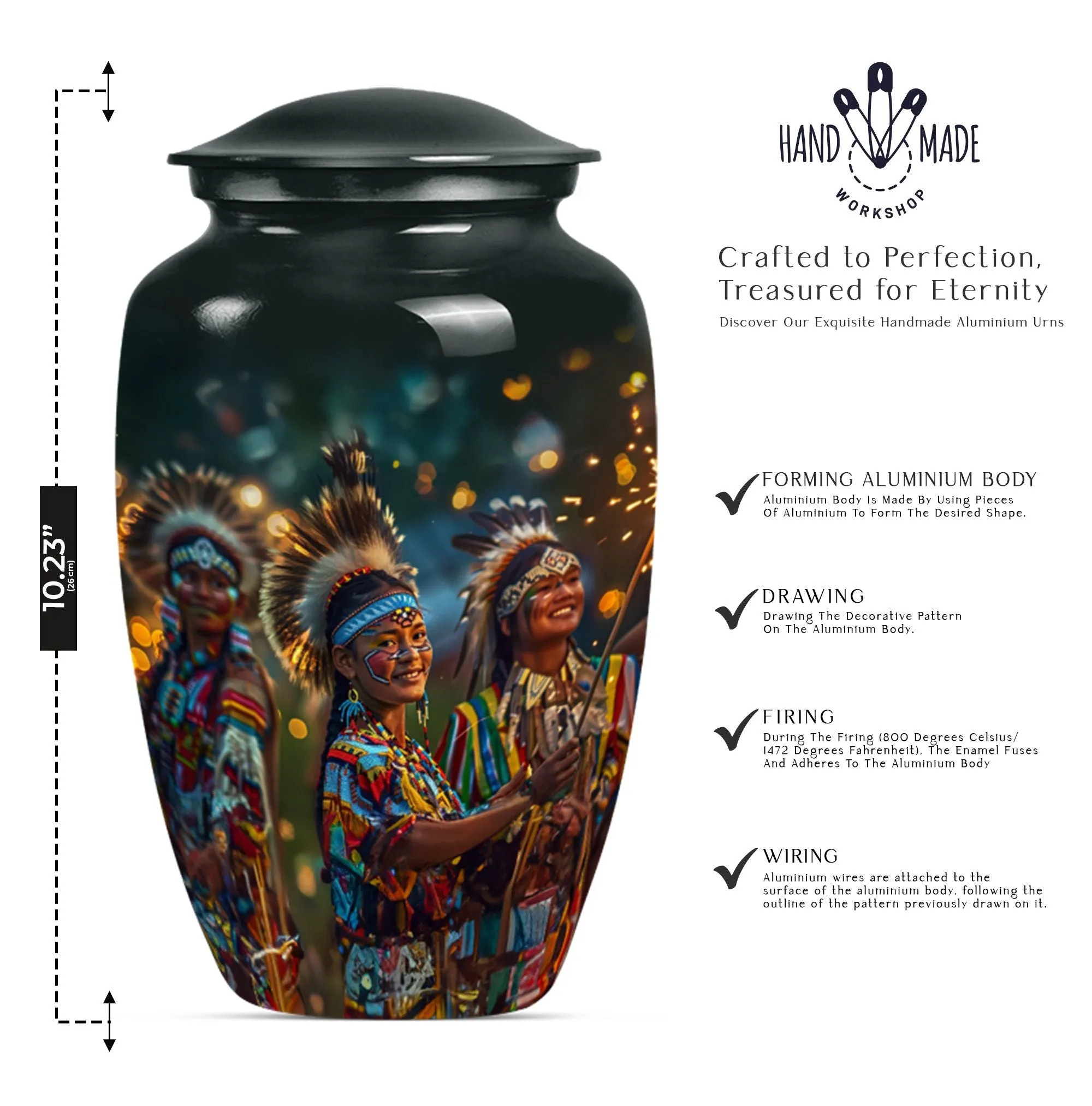 Tribe Man Remembrance: Timeless Memorial Burial Cremation Urn