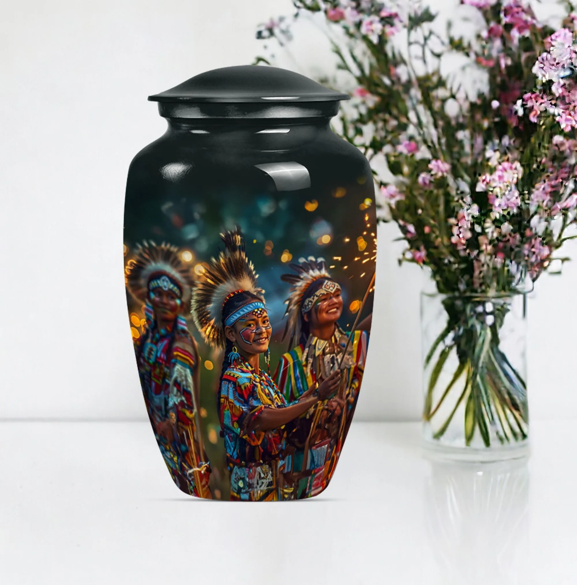 Tribe Man Remembrance: Timeless Memorial Burial Cremation Urn