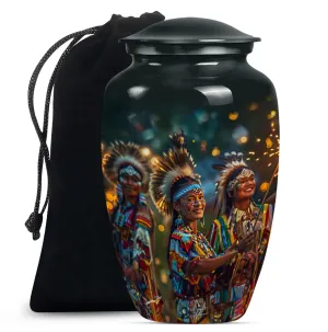 Tribe Man Remembrance: Timeless Memorial Burial Cremation Urn