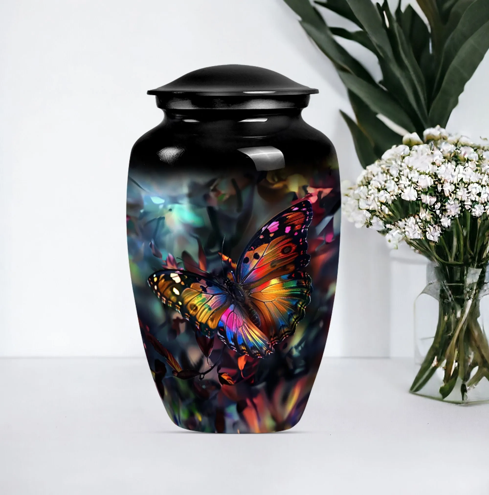 Tribute Haven Butterfly Keepsake: Elegant Medium Memorial Urn