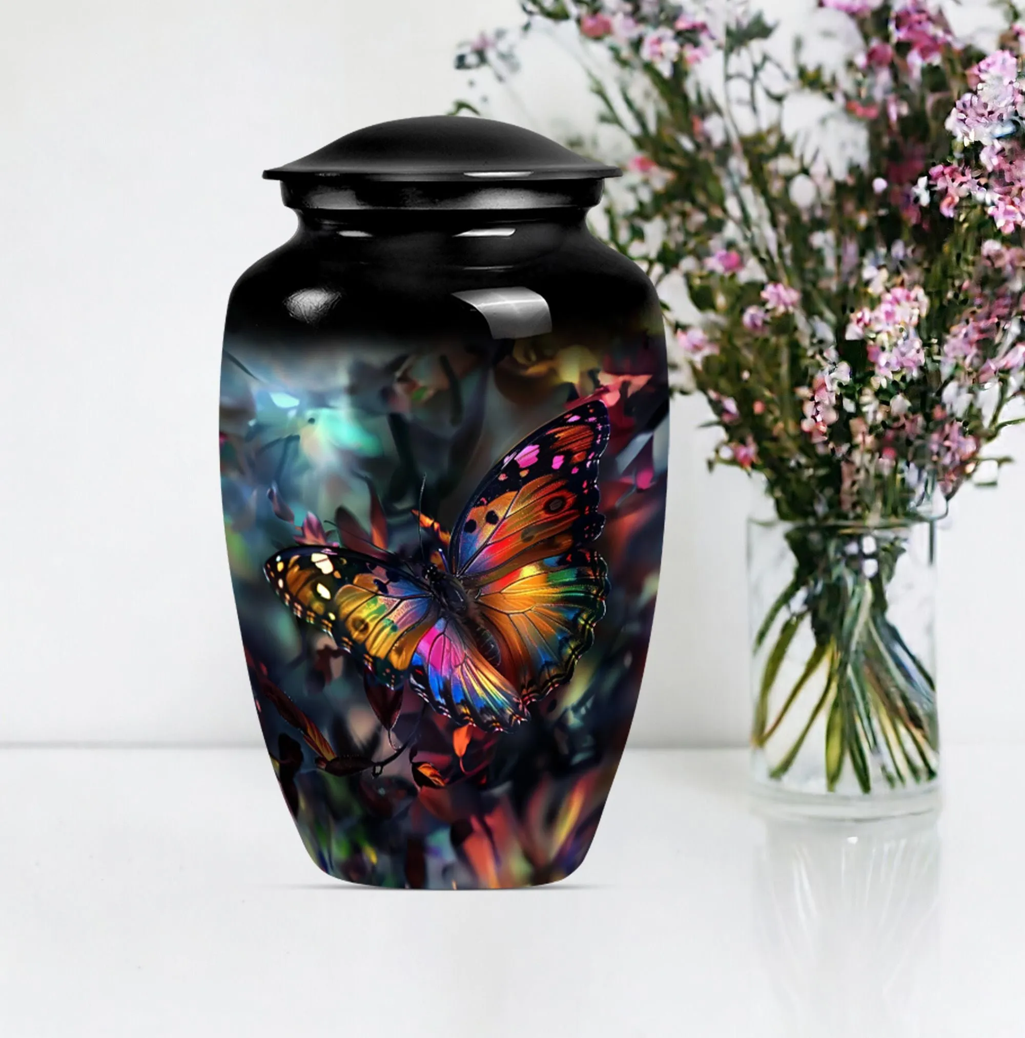 Tribute Haven Butterfly Keepsake: Elegant Medium Memorial Urn