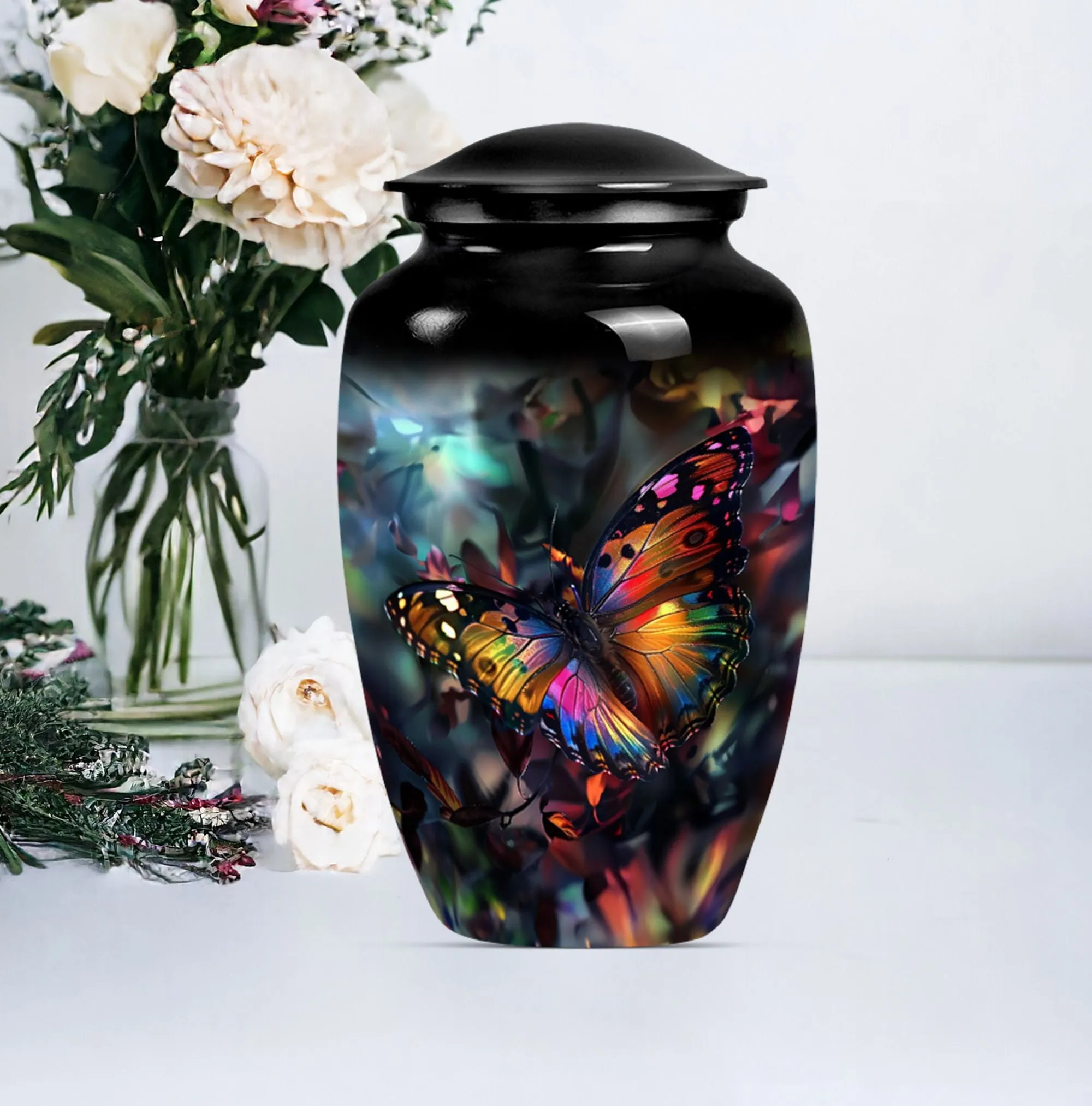 Tribute Haven Butterfly Keepsake: Elegant Medium Memorial Urn