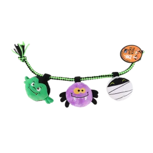 Trick or Treat Rope Heads Halloween Dog Toy
