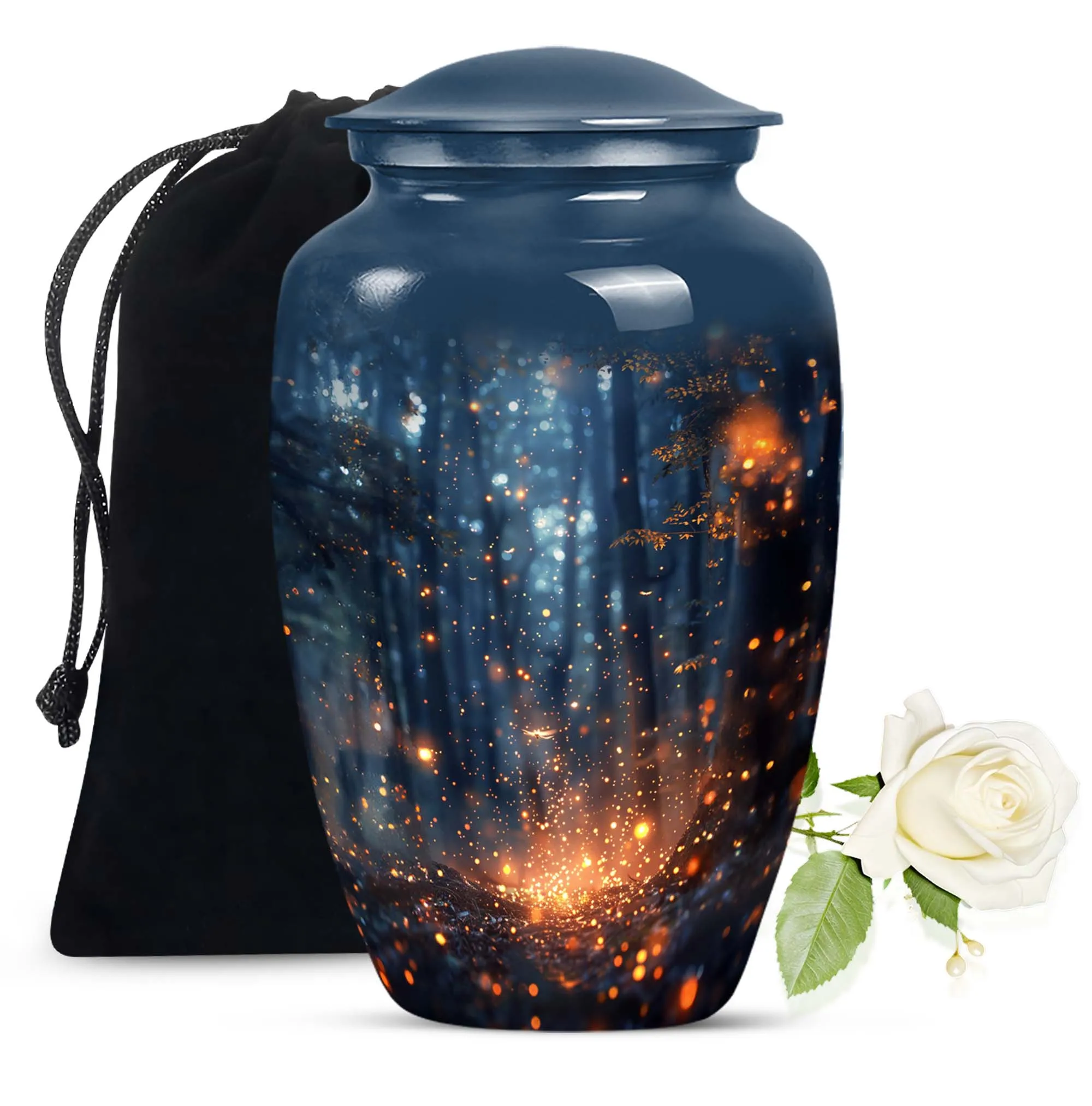Twilight Forest Eternal Rest - Memorial Urn for Peaceful Farewell