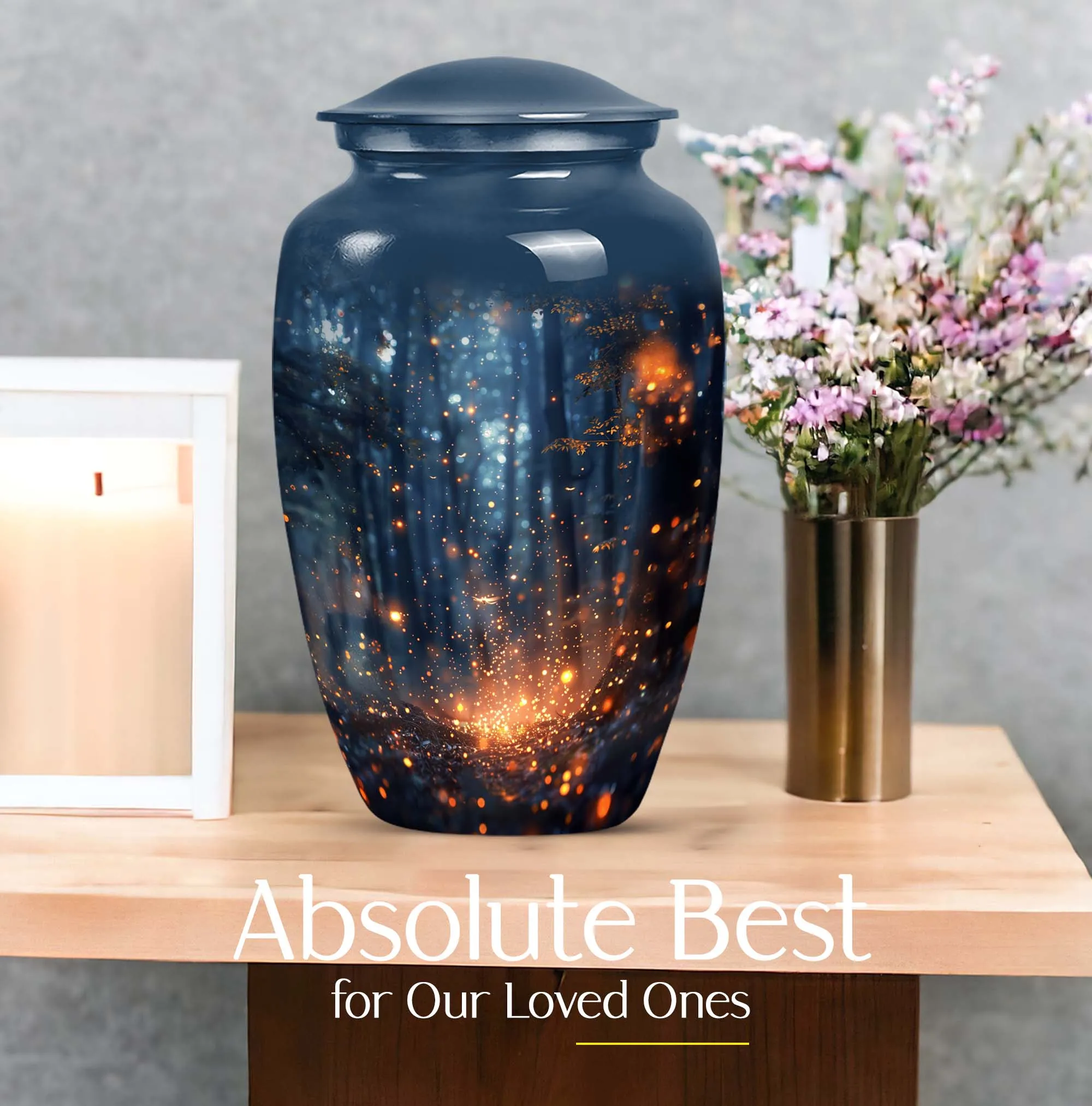 Twilight Forest Eternal Rest - Memorial Urn for Peaceful Farewell
