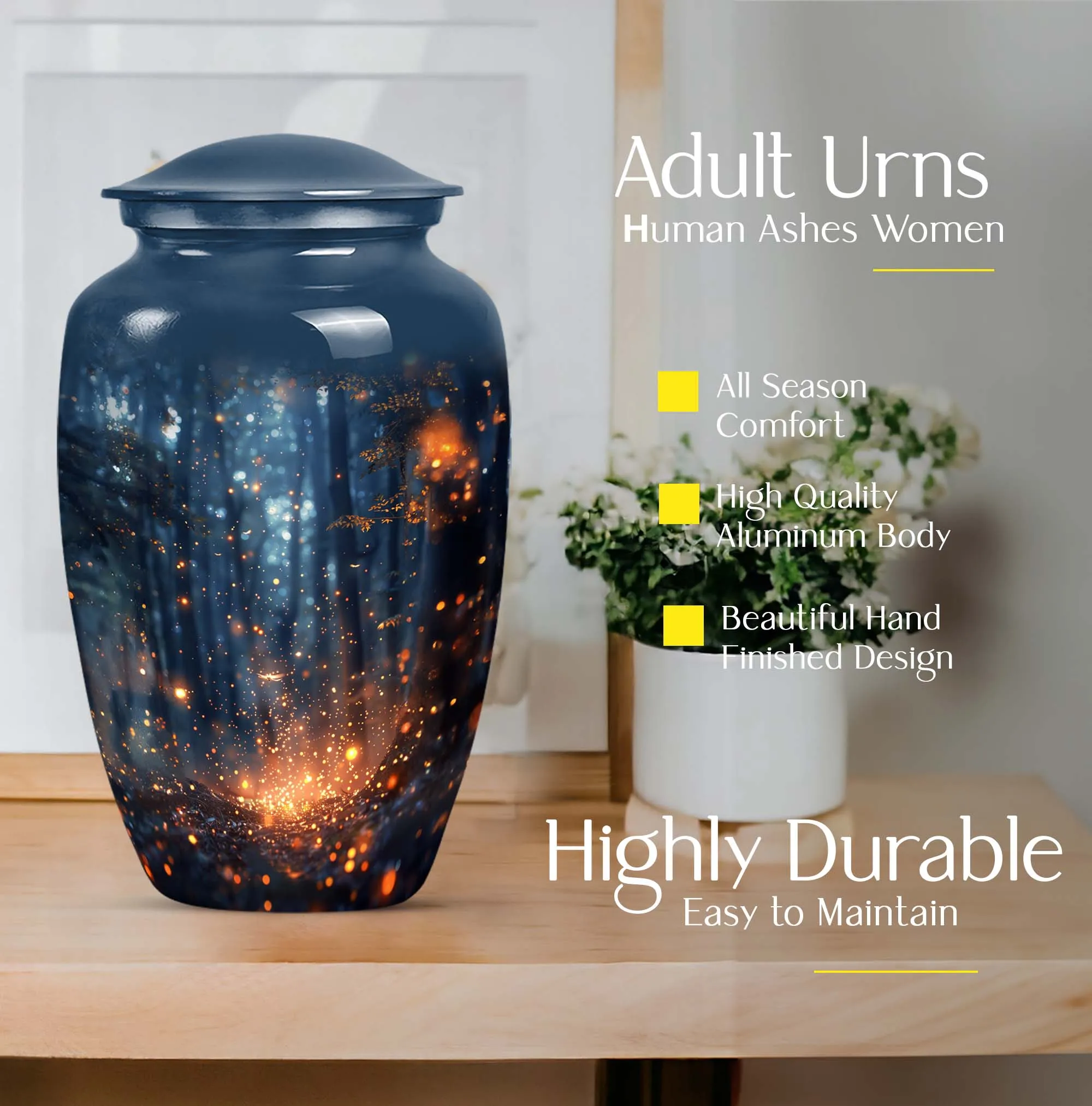 Twilight Forest Eternal Rest - Memorial Urn for Peaceful Farewell
