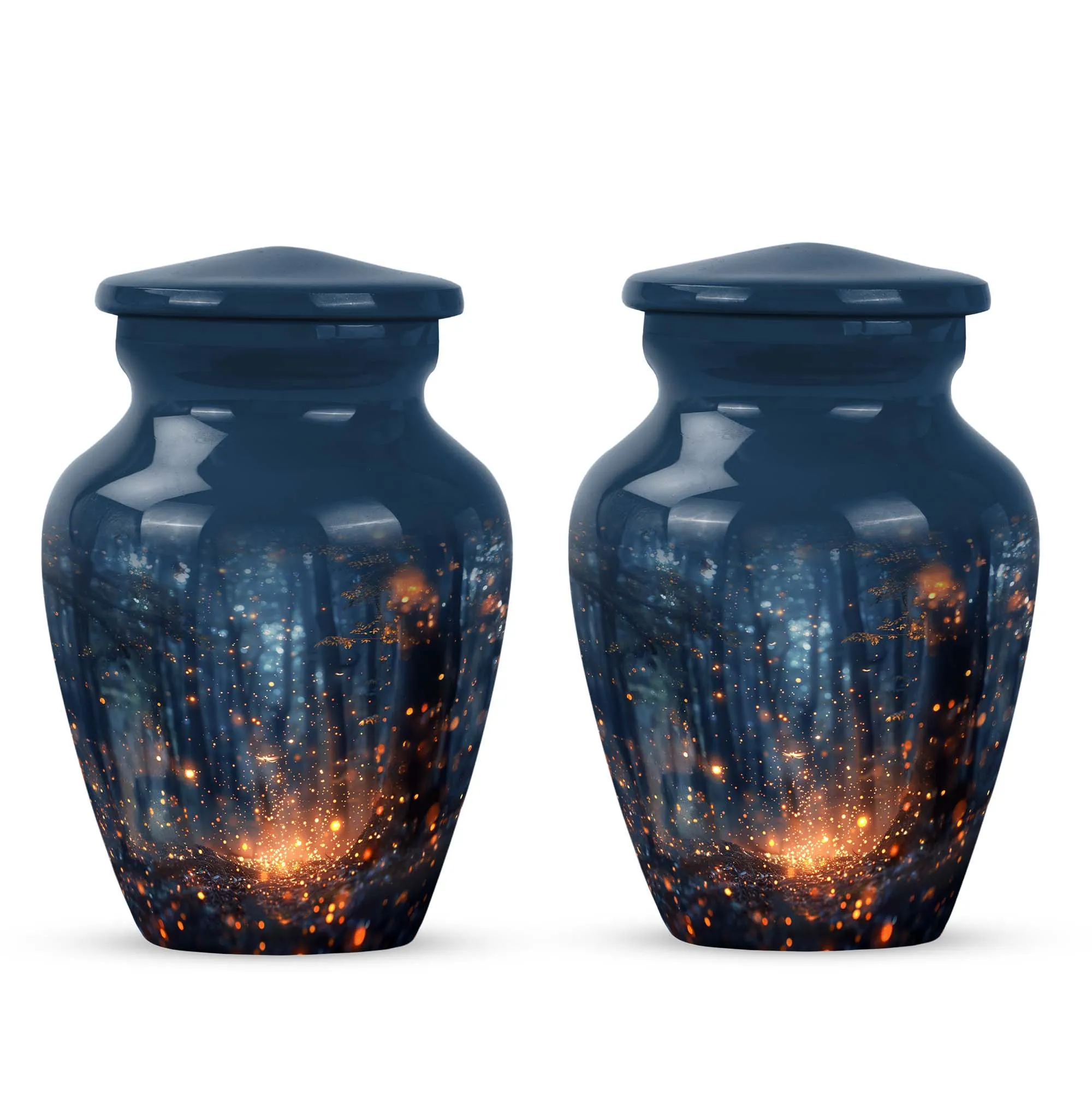 Twilight Forest Eternal Rest - Memorial Urn for Peaceful Farewell
