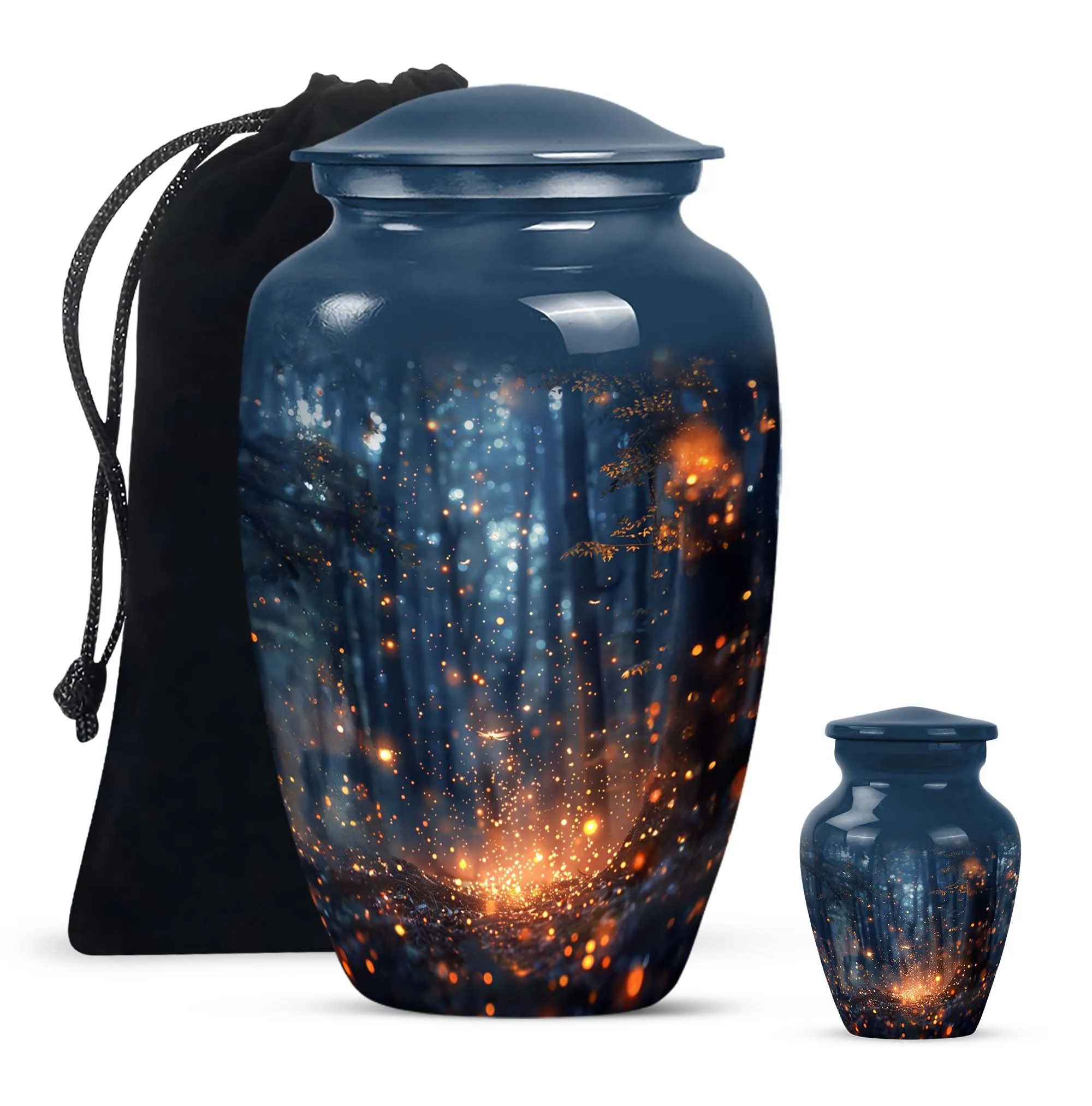 Twilight Forest Eternal Rest - Memorial Urn for Peaceful Farewell