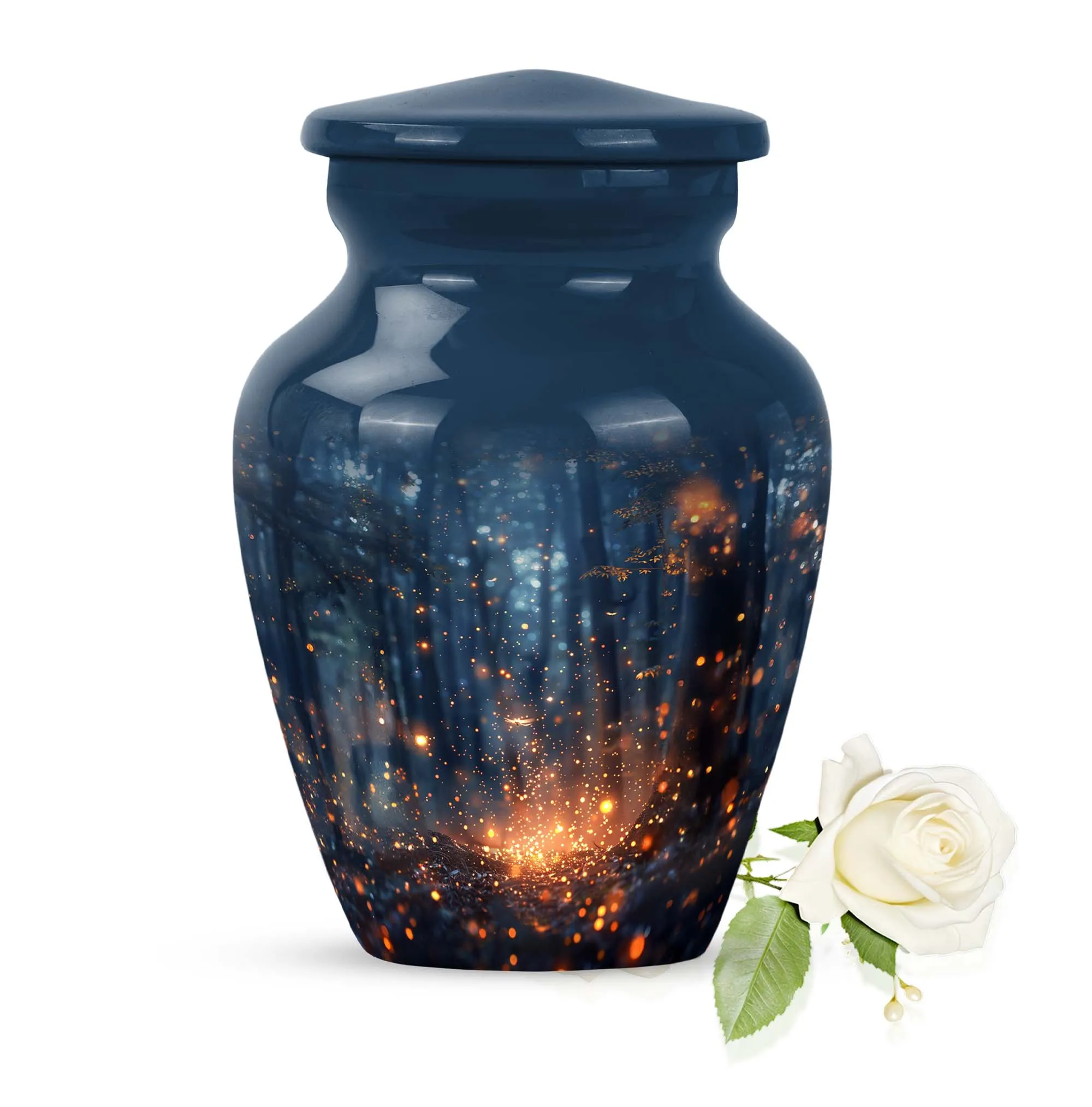 Twilight Forest Eternal Rest - Memorial Urn for Peaceful Farewell