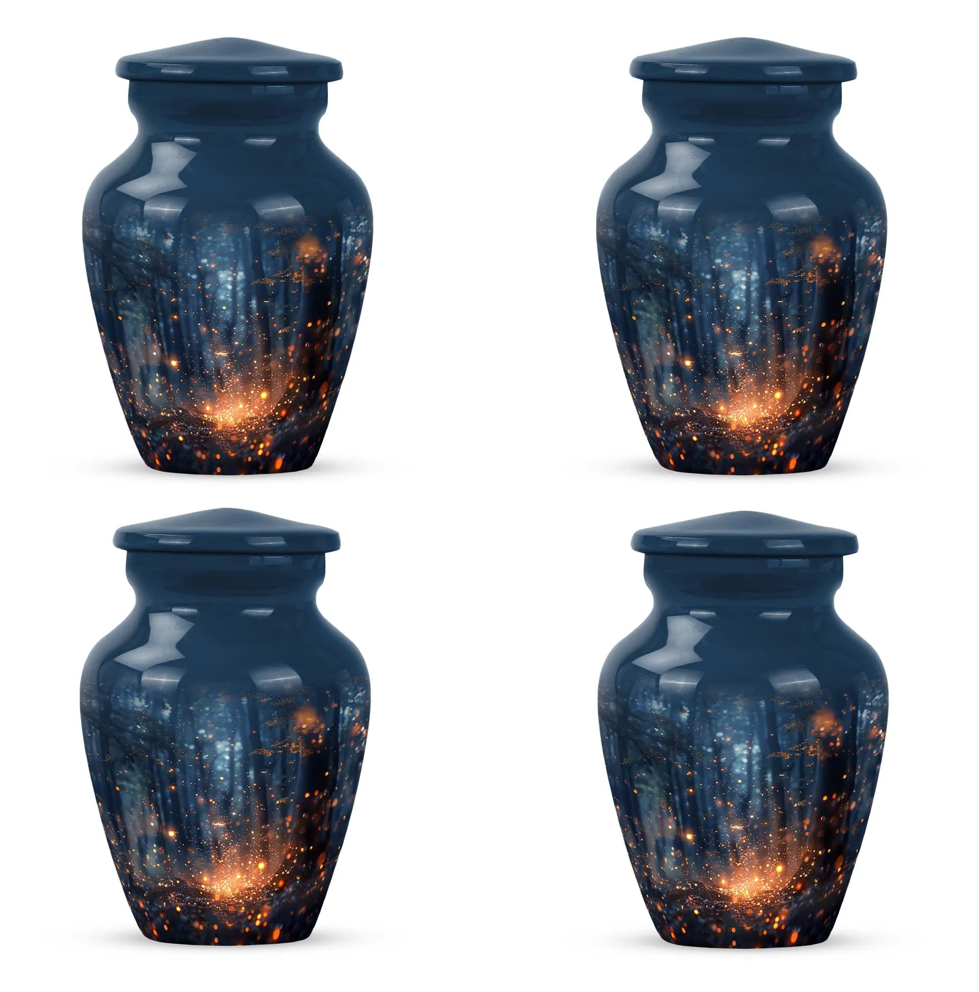 Twilight Forest Eternal Rest - Memorial Urn for Peaceful Farewell