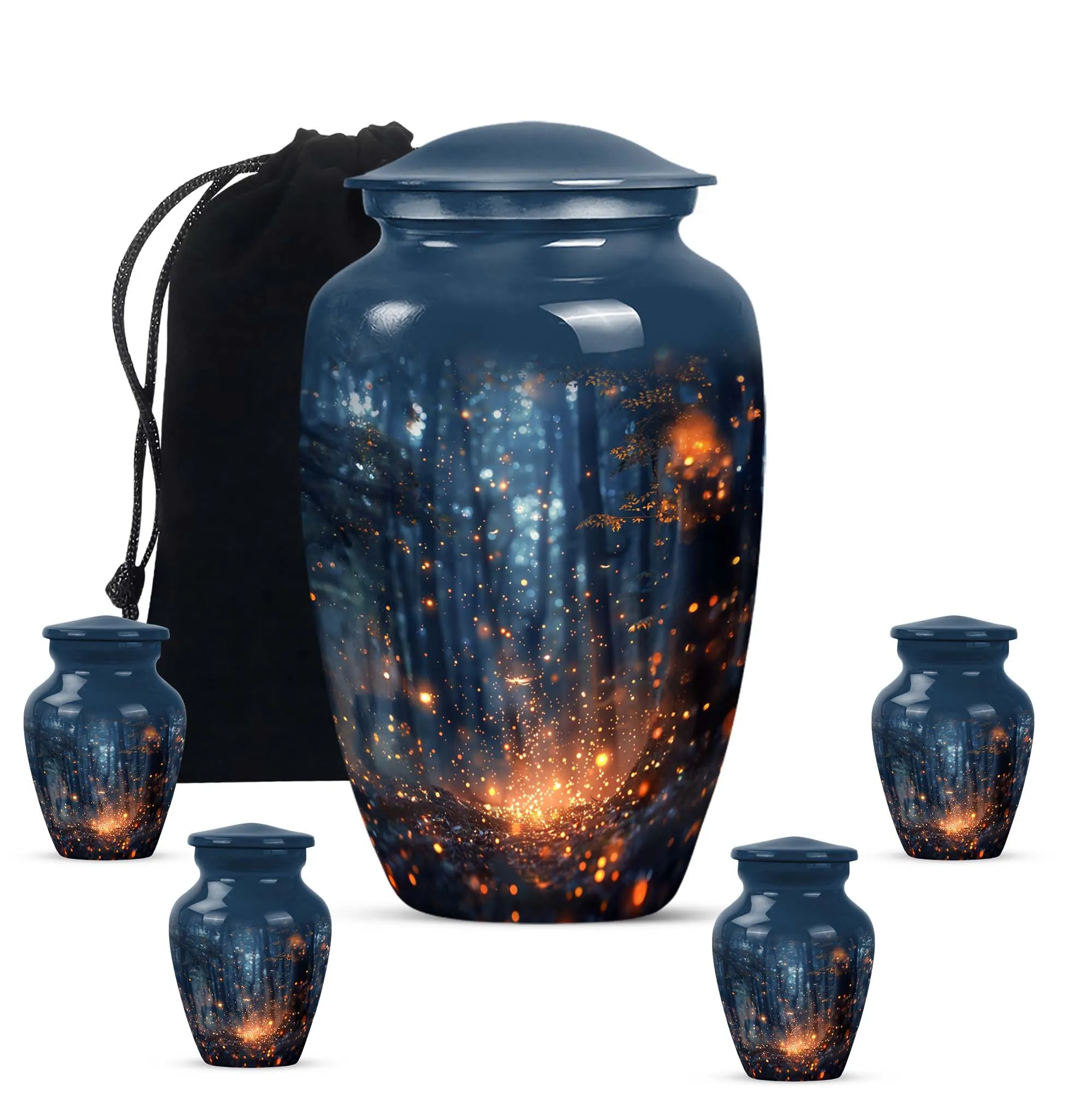 Twilight Forest Eternal Rest - Memorial Urn for Peaceful Farewell