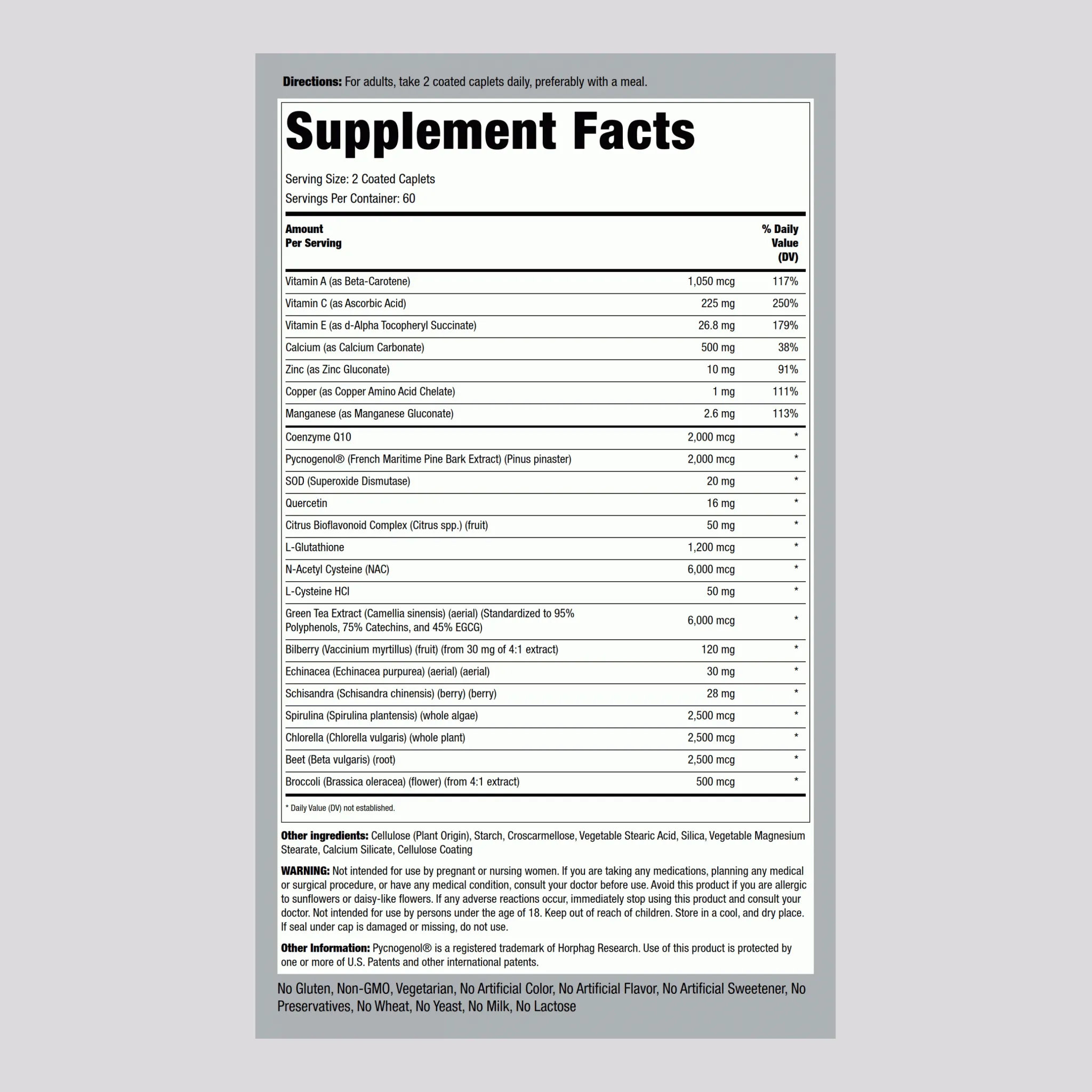 Ultra Max Antioxidant, 120 Coated Caplets, 2  Bottles