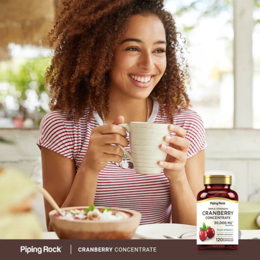 Ultra Triple Strength Cranberry Plus C, 30,000 mg (per serving), 120 Quick Release Capsules, 2  Bottles
